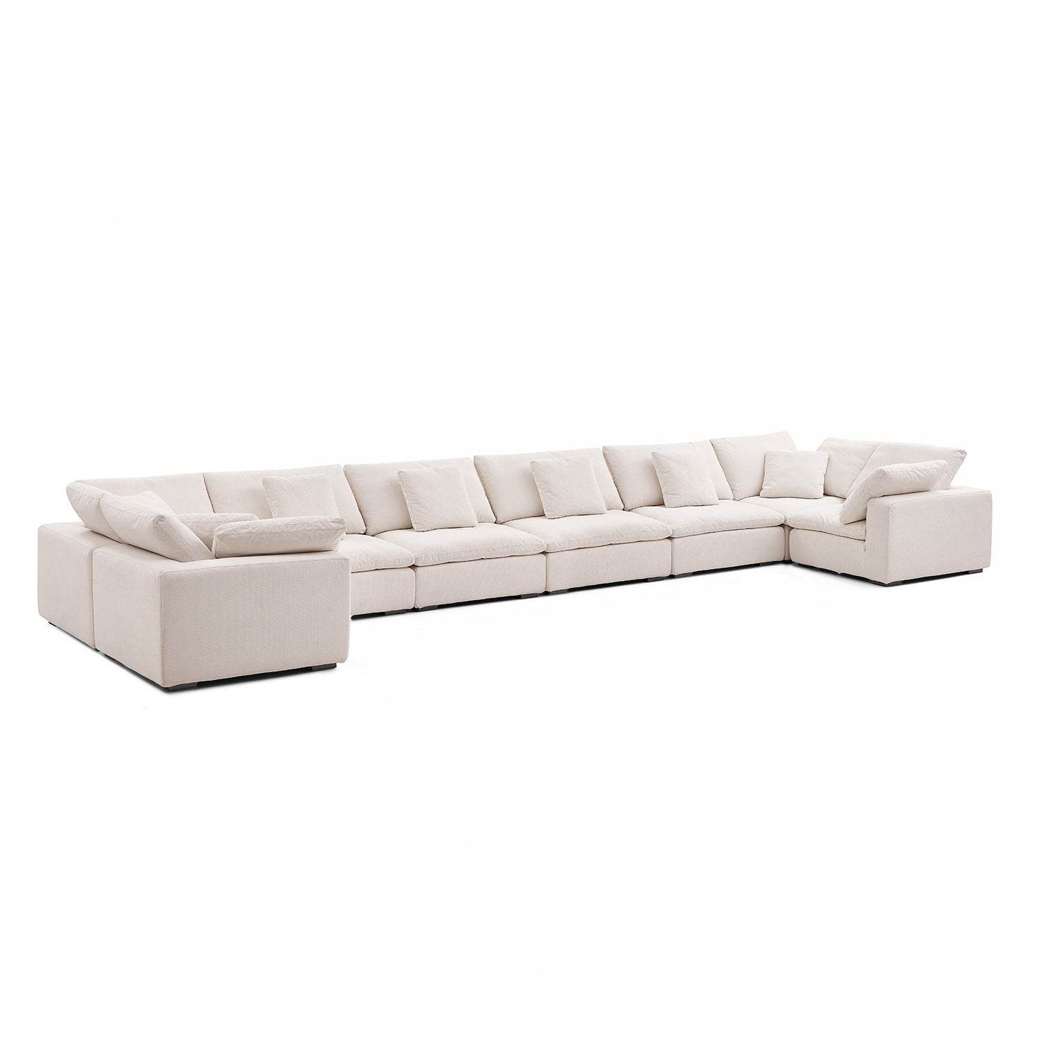 Malibu Cloud U Closed Sectional - Valyouweho