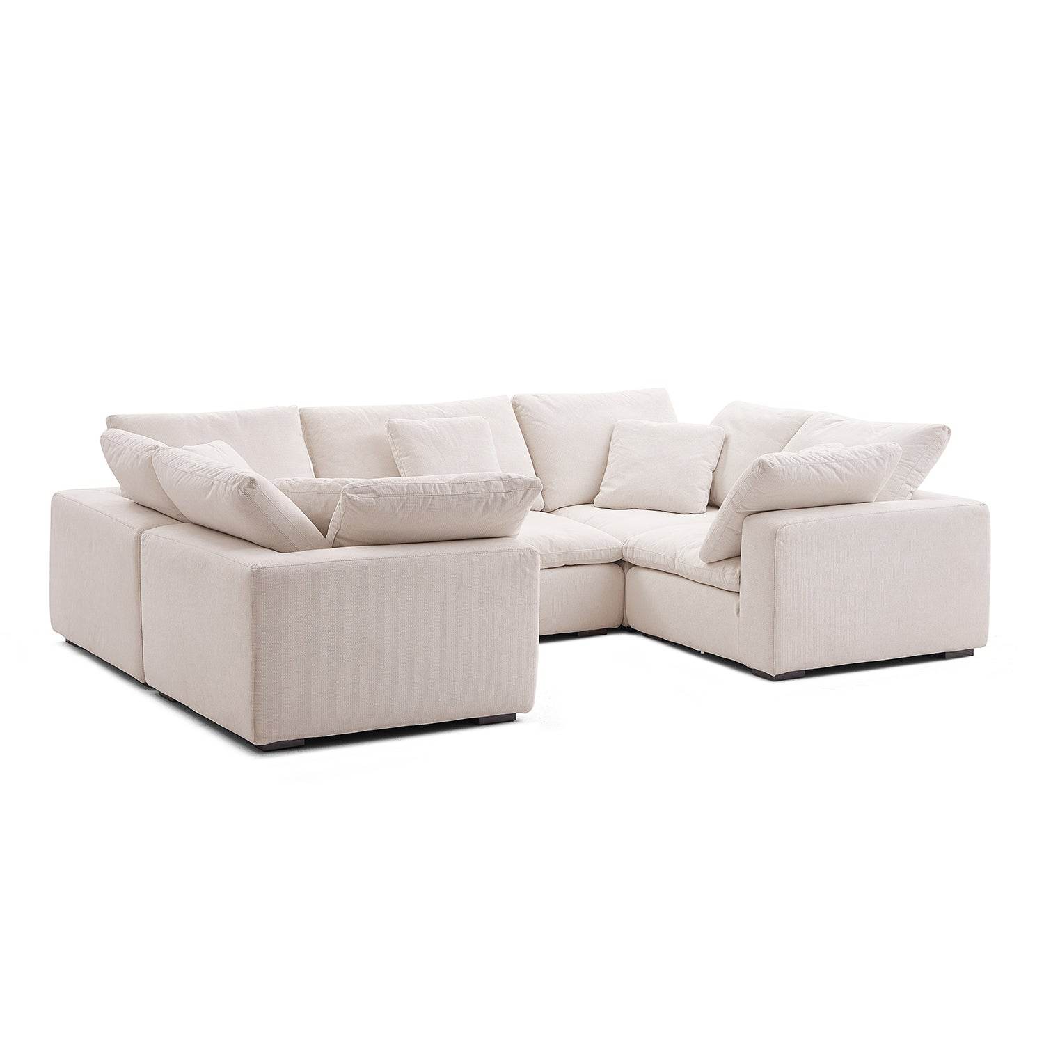Malibu Cloud U Closed Sectional - Valyouweho