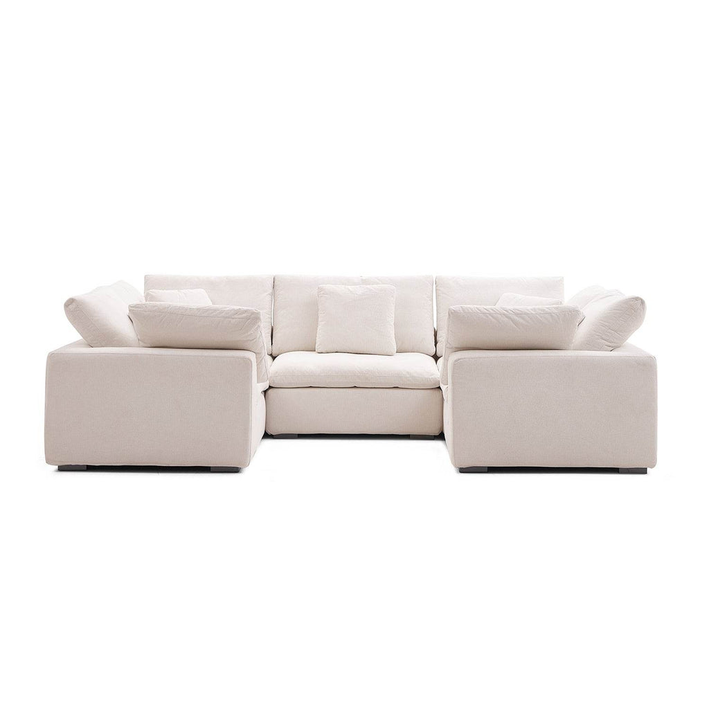 Malibu Cloud U Closed Sectional - Valyouweho