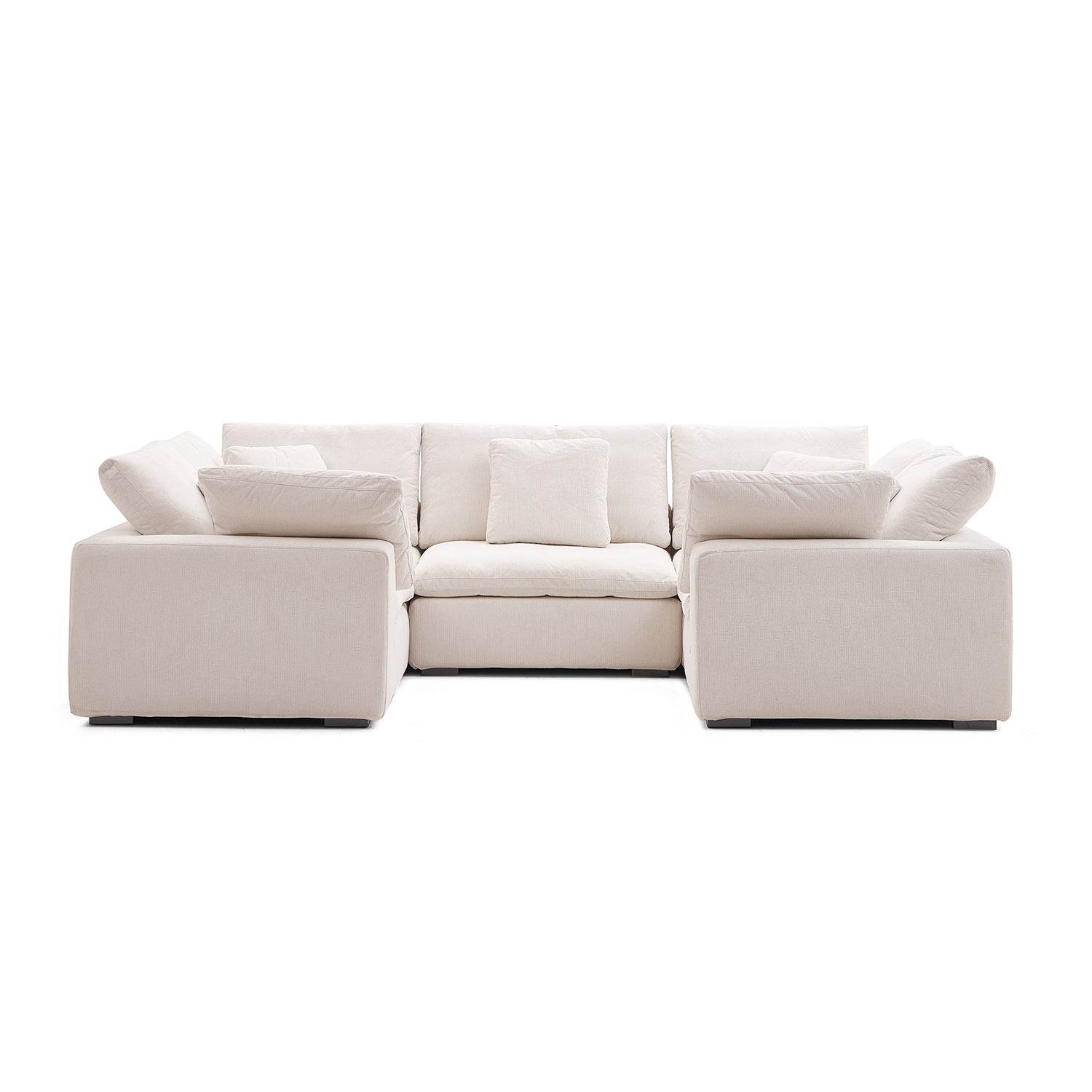 Malibu Cloud U Closed Sectional - Valyouweho