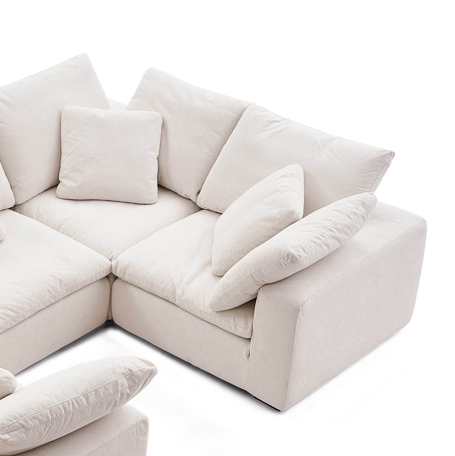 Malibu Cloud U Closed Sectional - Valyouweho