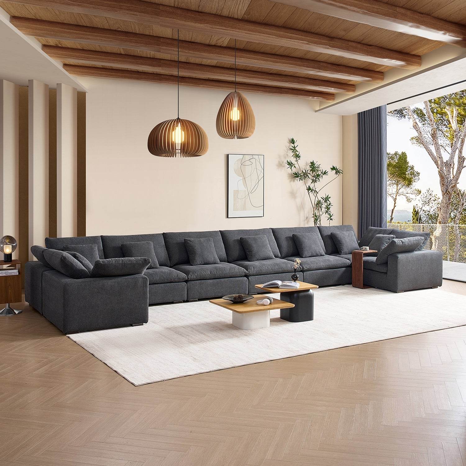 Malibu Cloud U Closed Sectional - Valyouweho