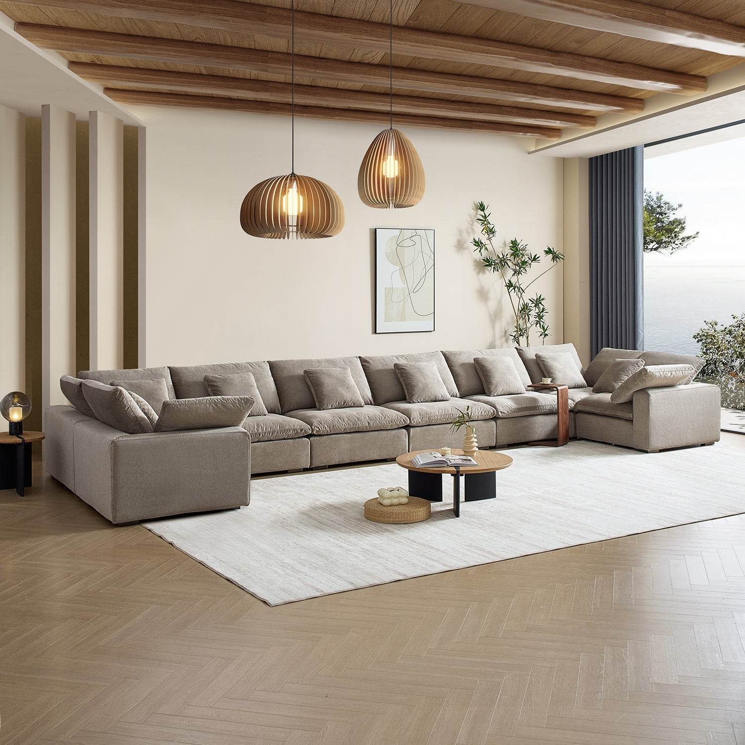 Malibu Cloud U Closed Sectional - Valyouweho