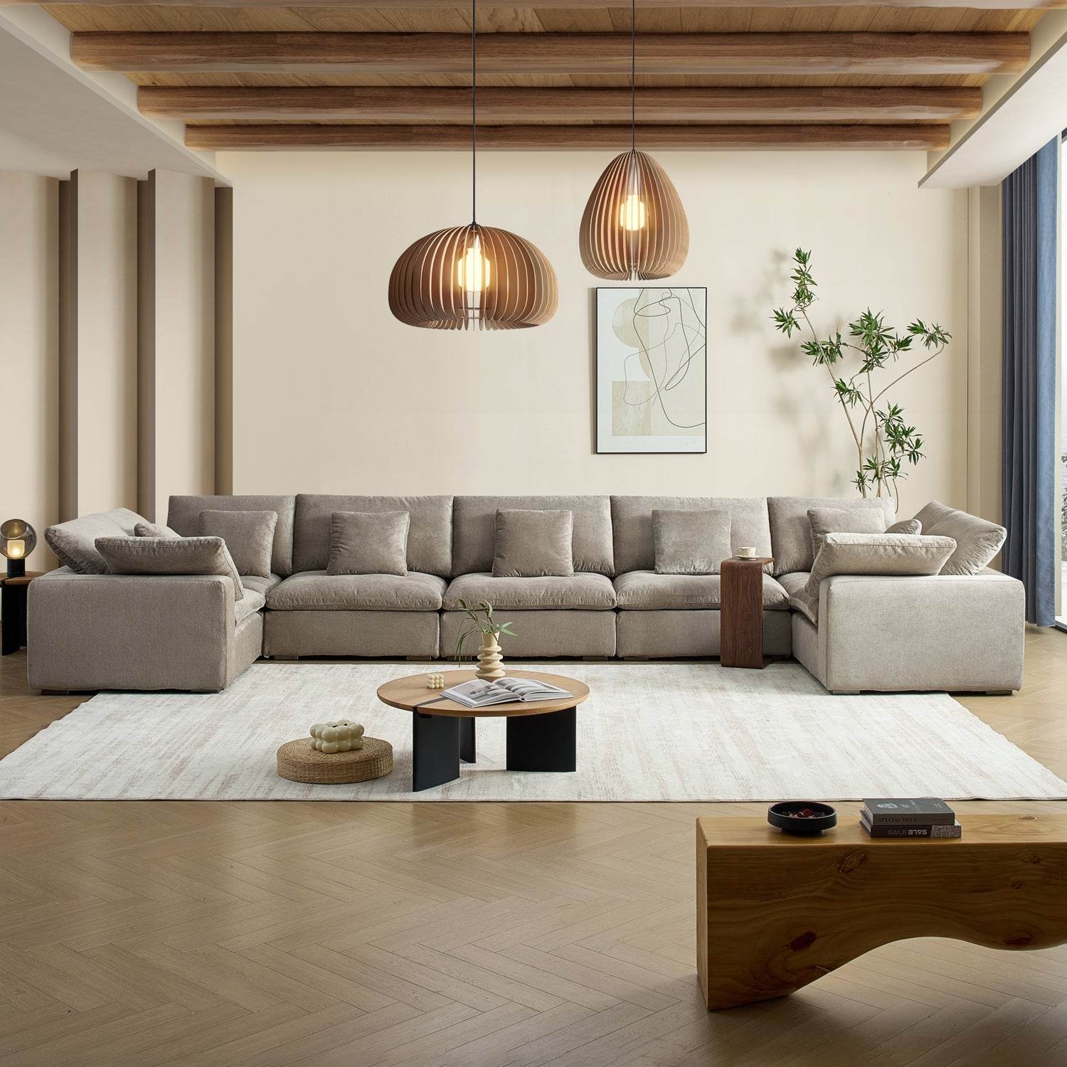 Malibu Cloud U Closed Sectional - Valyouweho