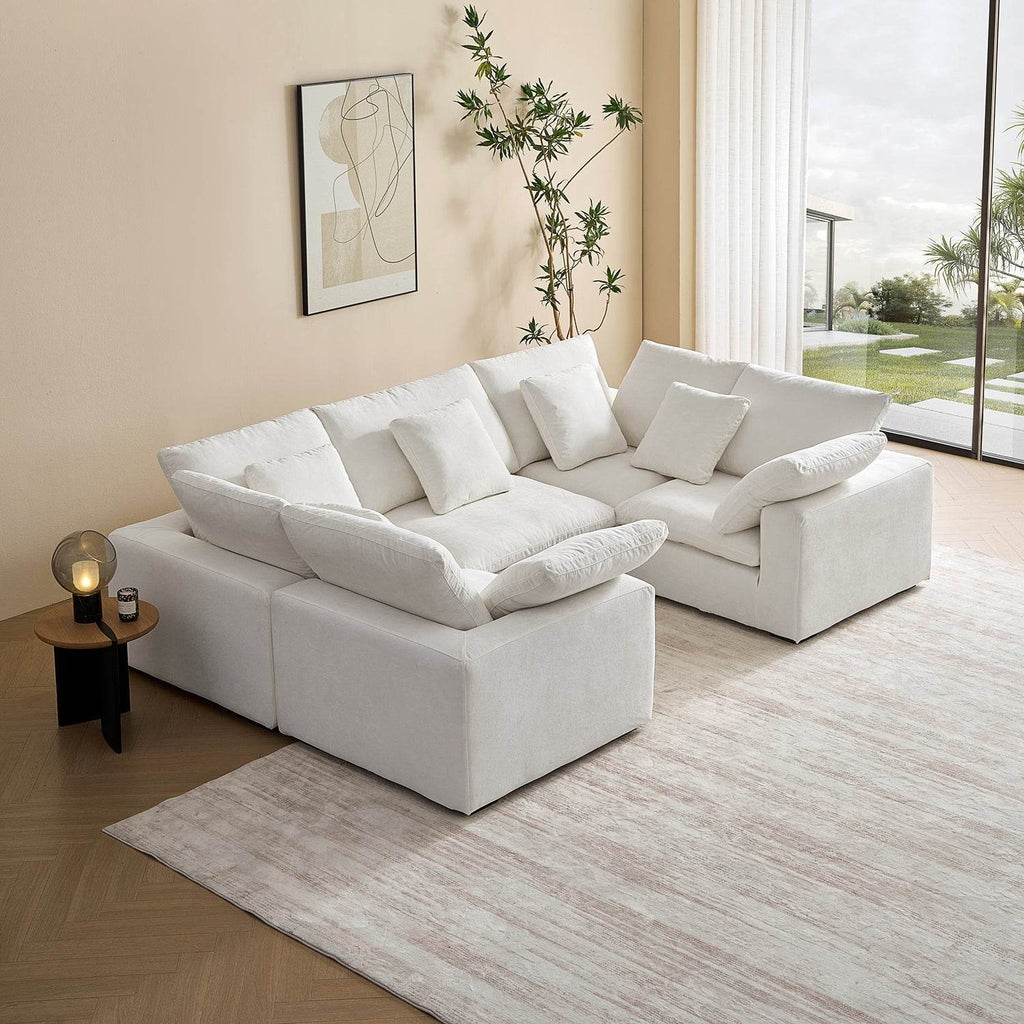 Malibu Cloud U Closed Sectional - Valyouweho