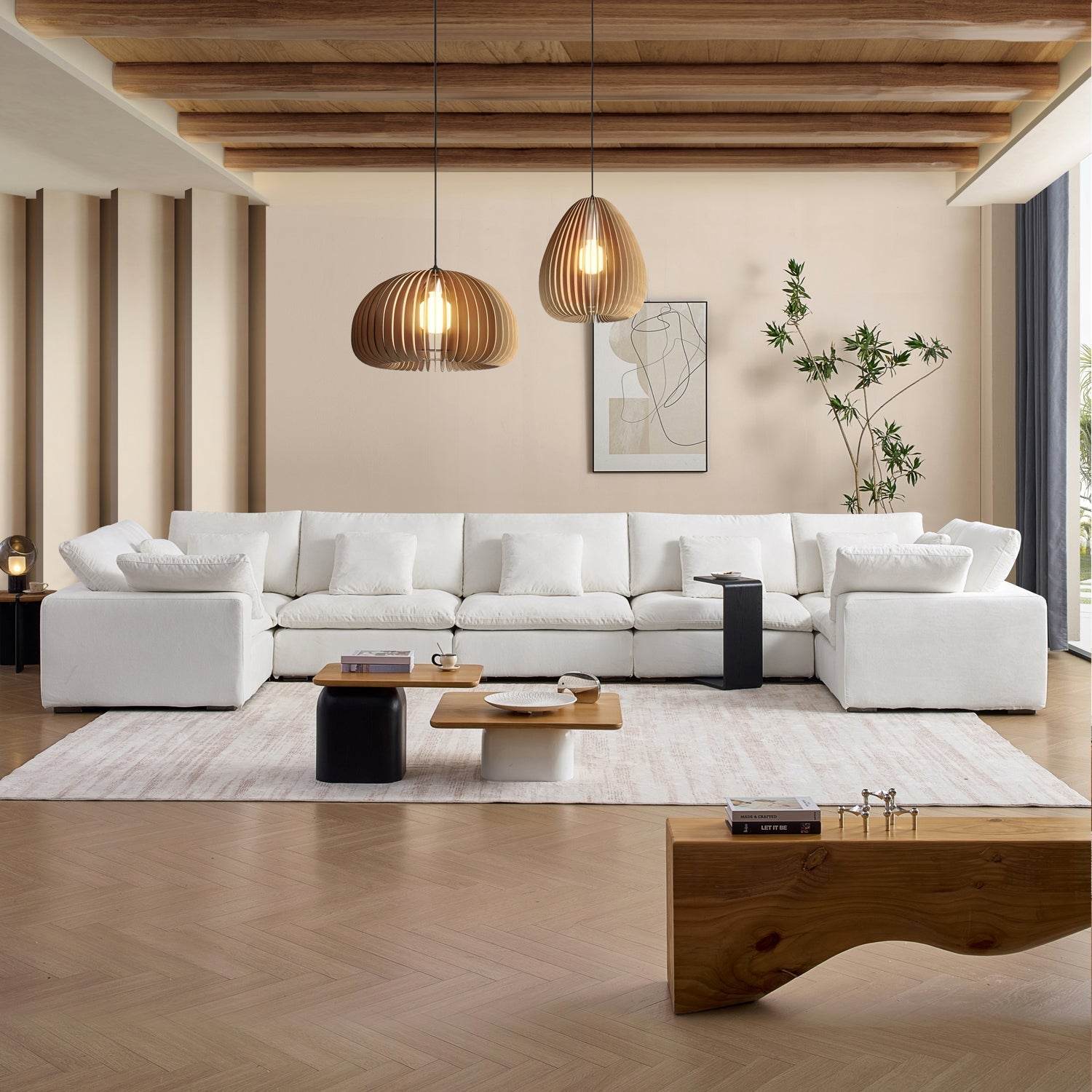 Malibu Cloud U Closed Sectional - Valyouweho