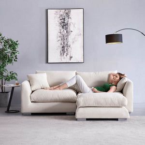Feathers Sofa + Ottoman - Valyouweho