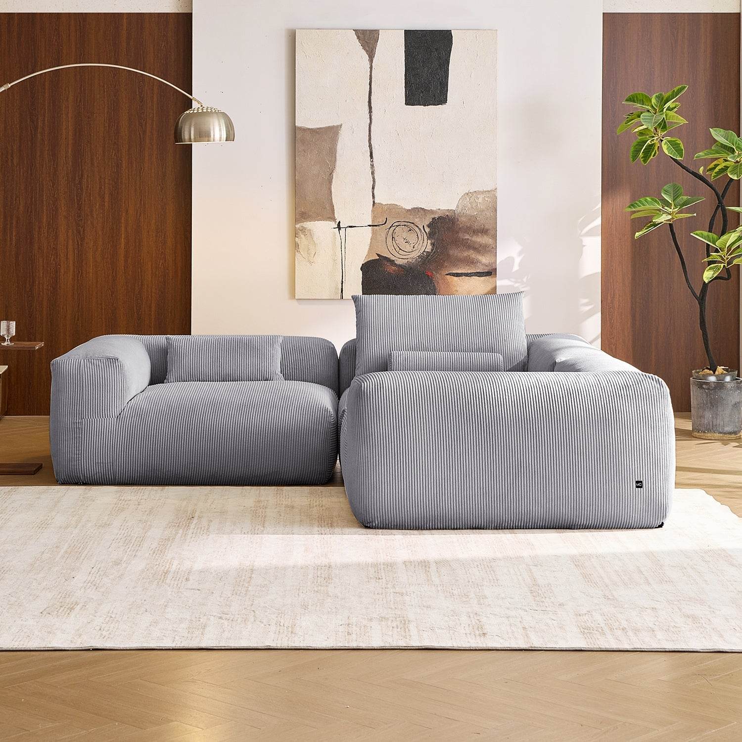 Mellow Closed L Sectional - Valyouweho