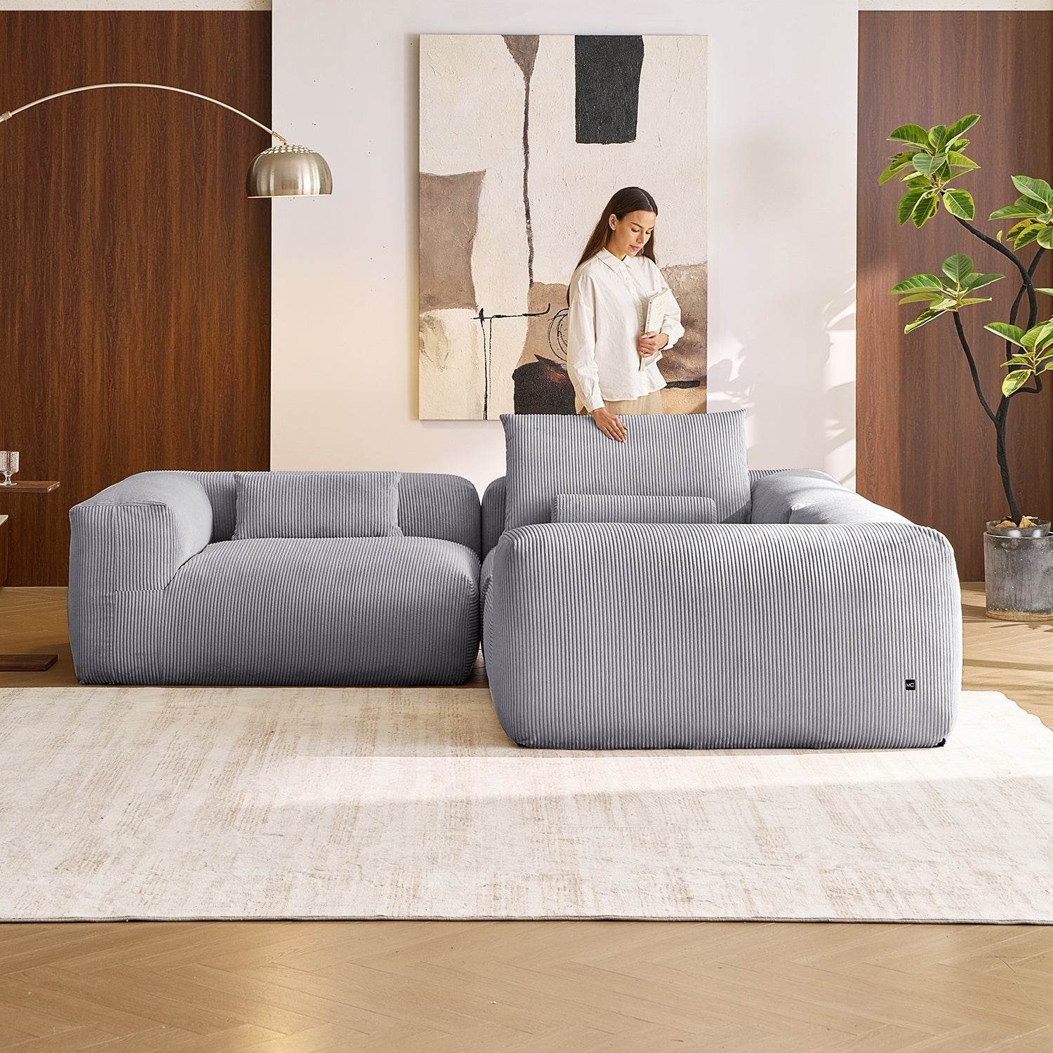 Mellow Closed L Sectional - Valyouweho