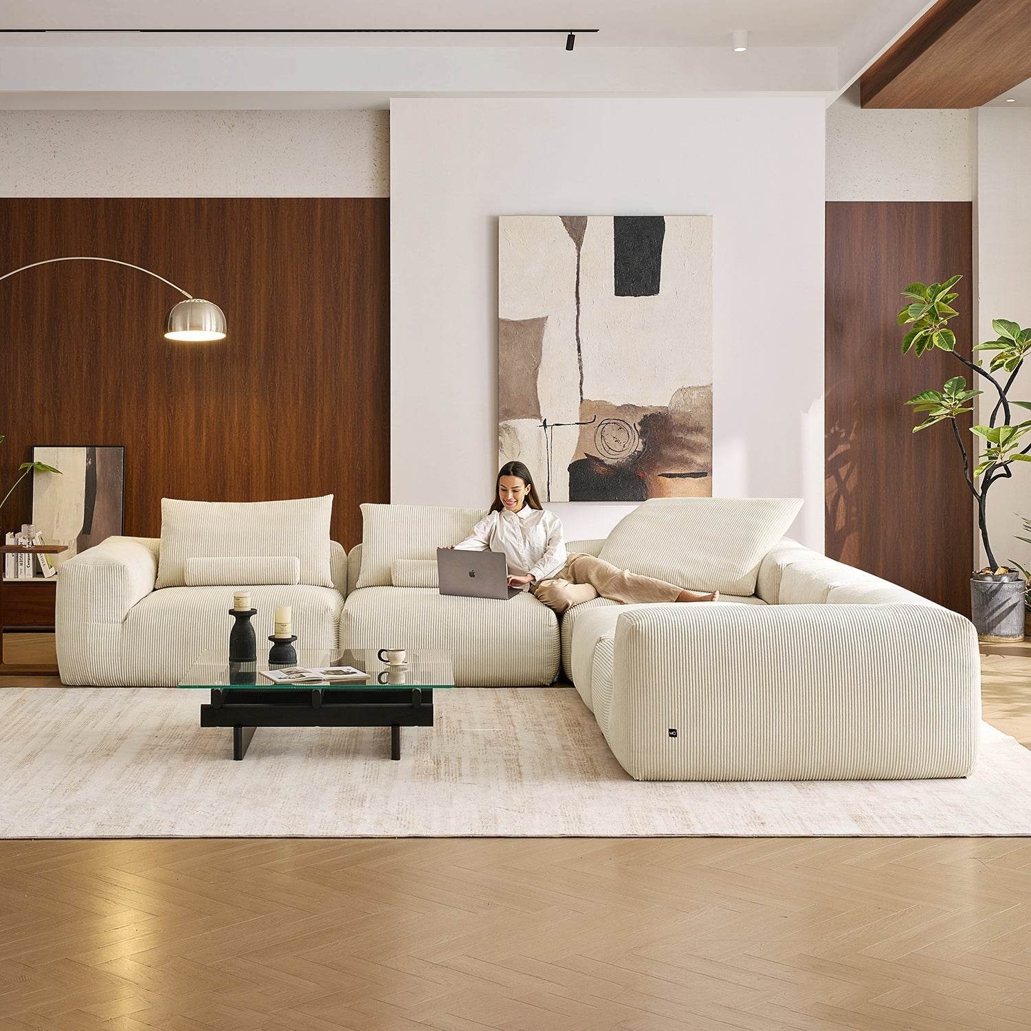 Mellow Closed L Sectional - Valyouweho