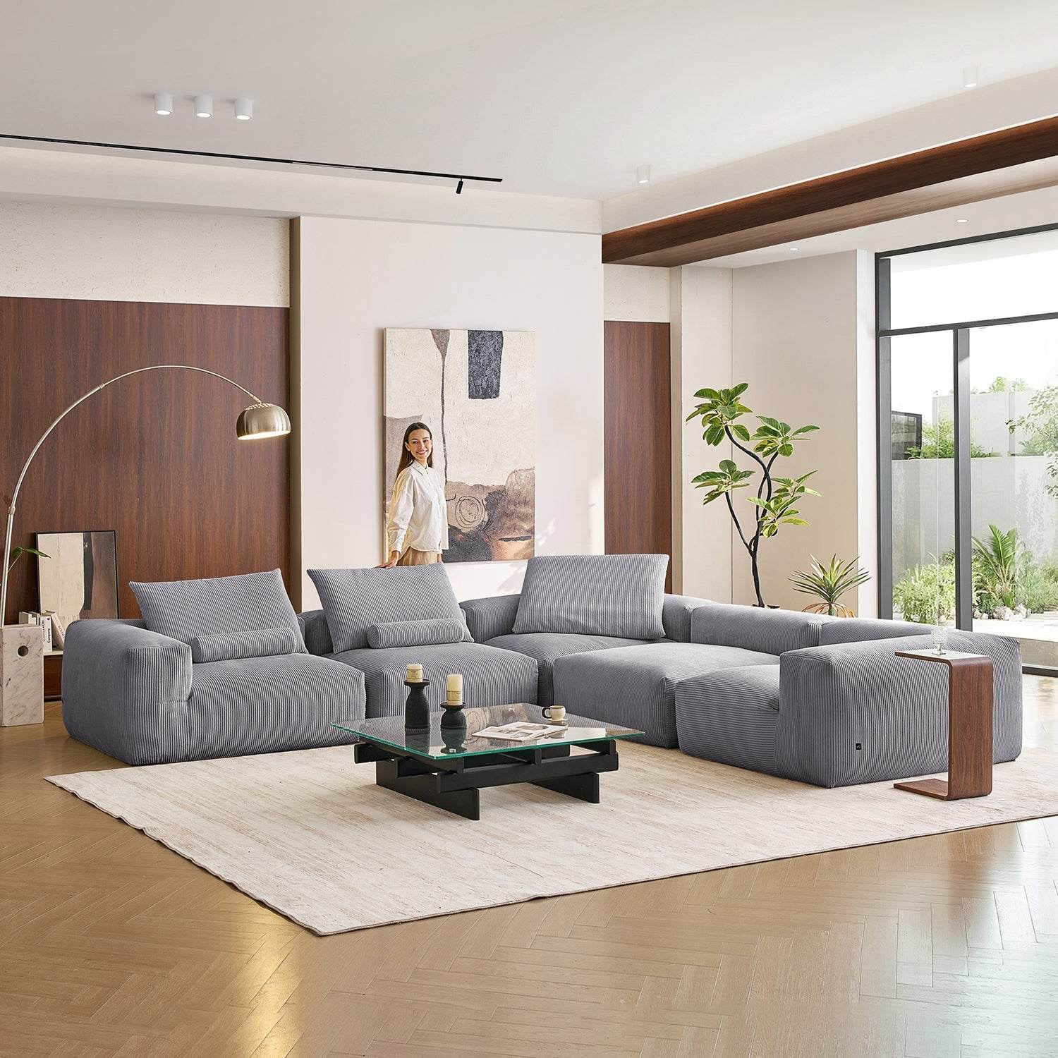 Mellow Closed L Sectional - Valyouweho