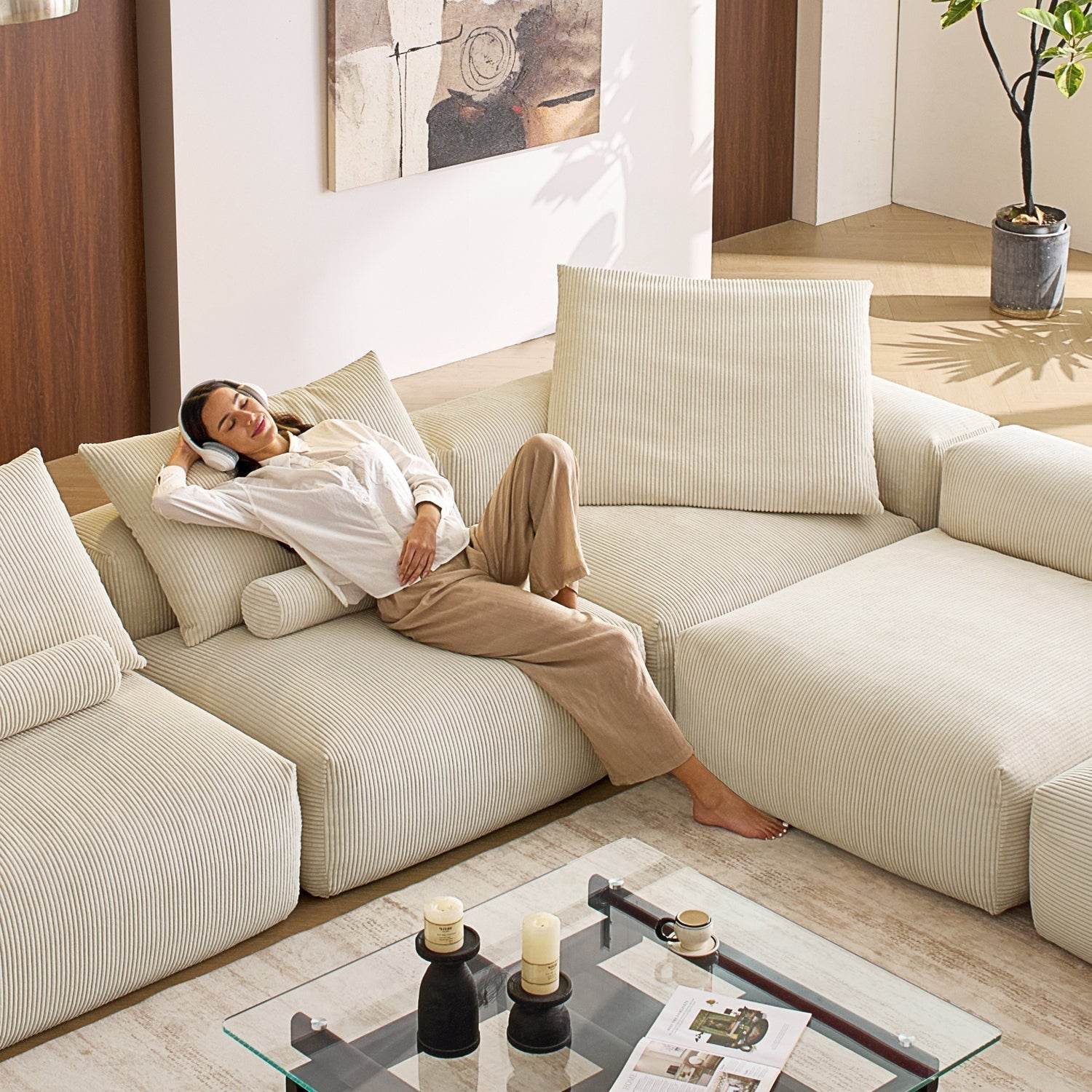Mellow Closed L Sectional - Valyouweho