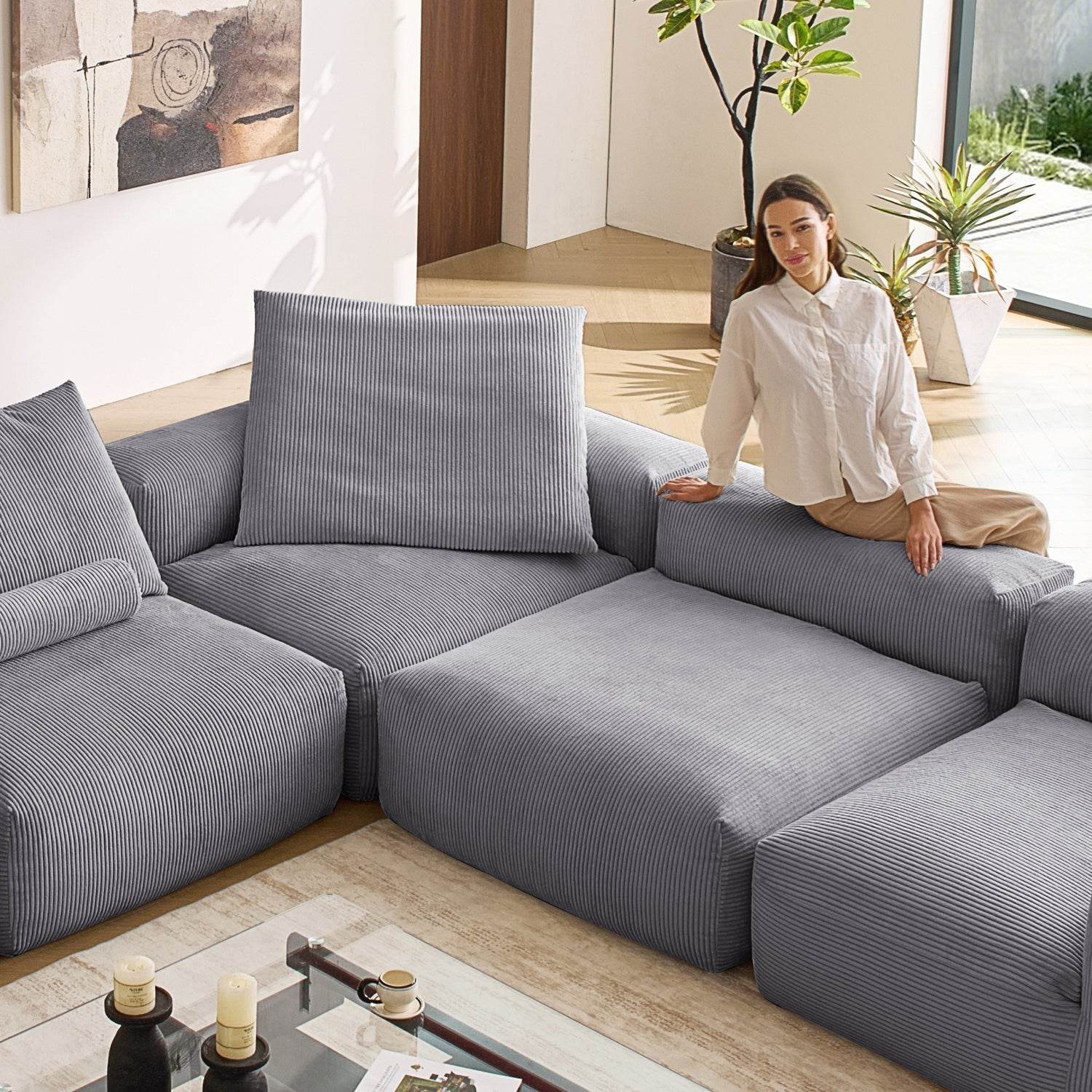 Mellow Closed L Sectional - Valyouweho