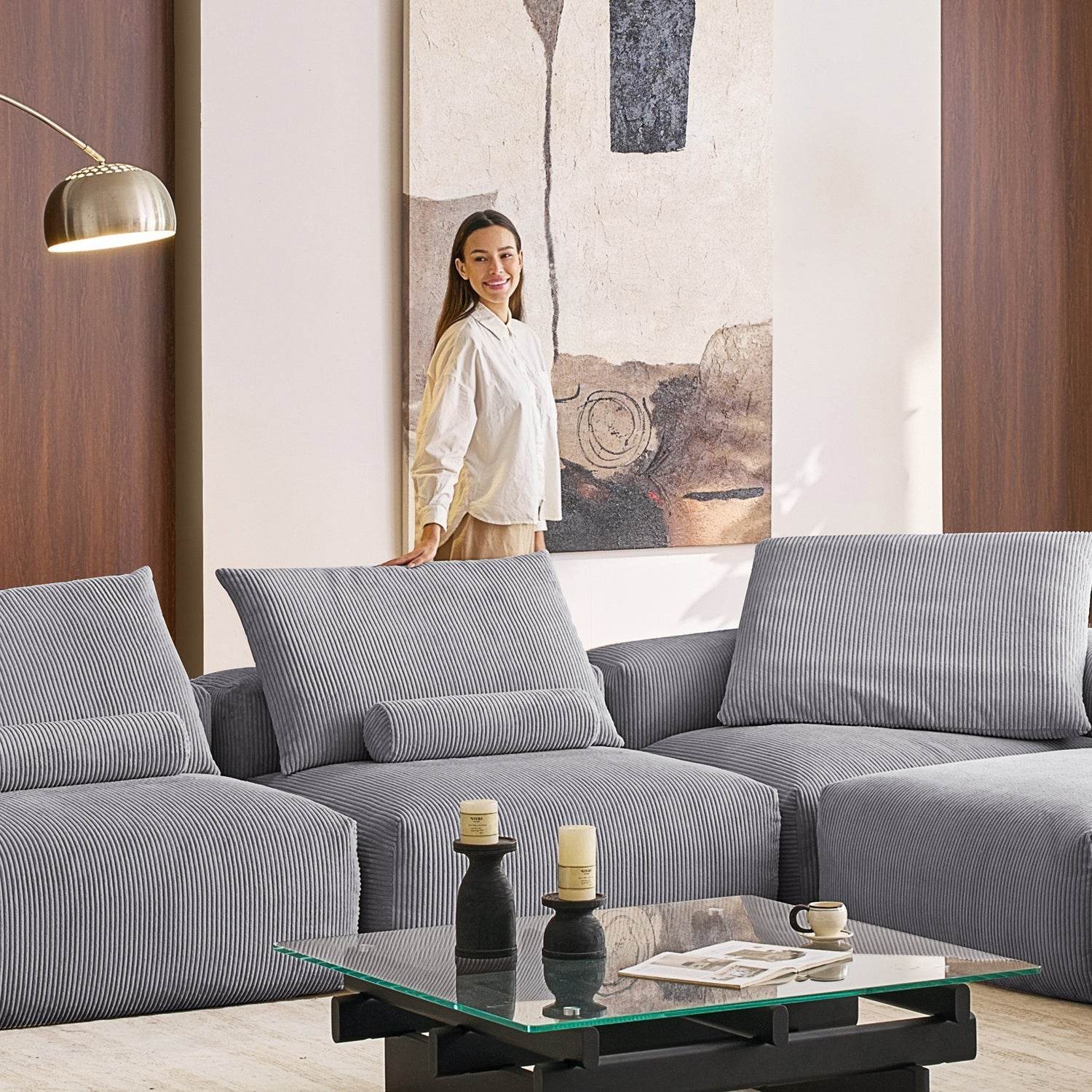 Mellow Closed L Sectional - Valyouweho