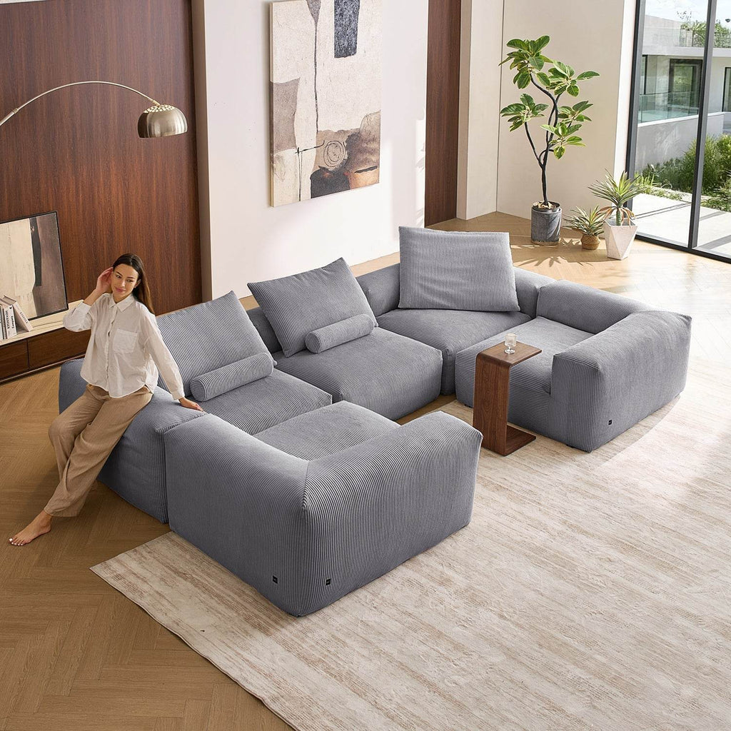 Mellow Closed U Sectional - Valyouweho