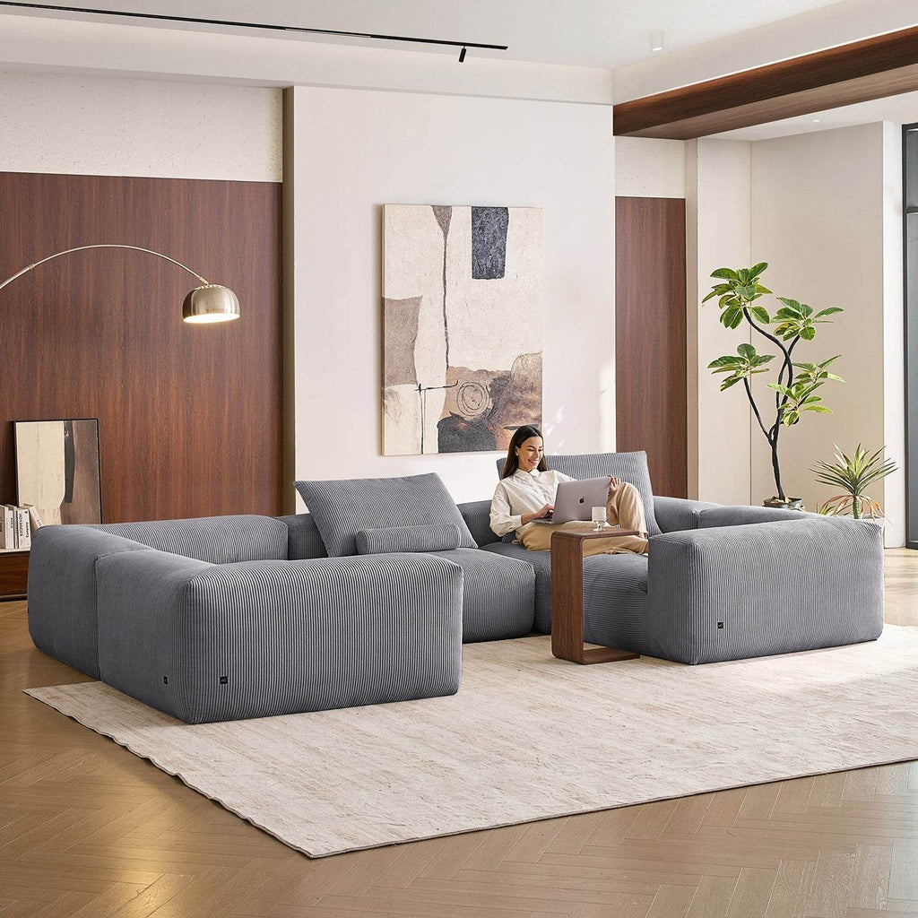 Mellow Closed U Sectional - Valyouweho