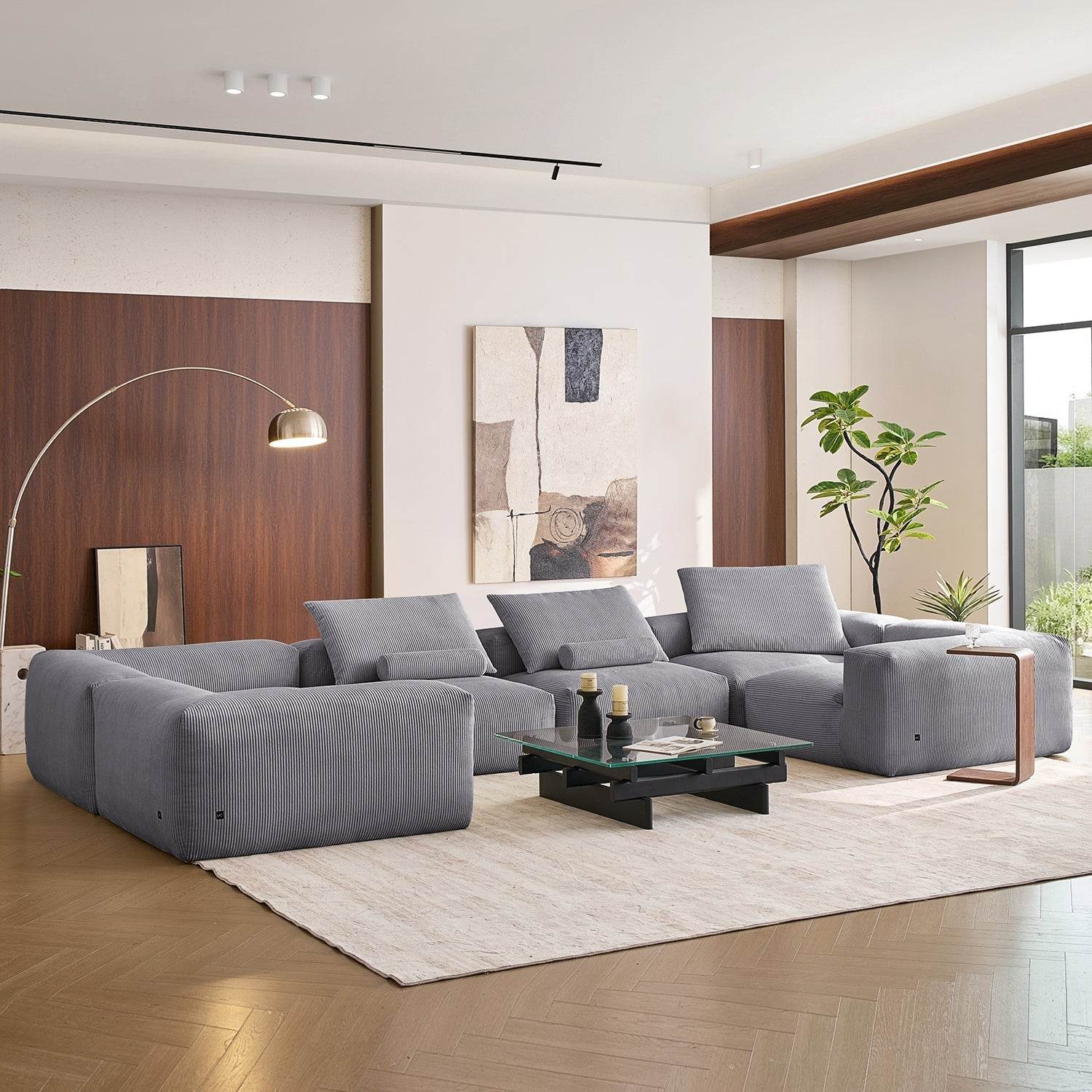 Mellow Closed U Sectional - Valyouweho