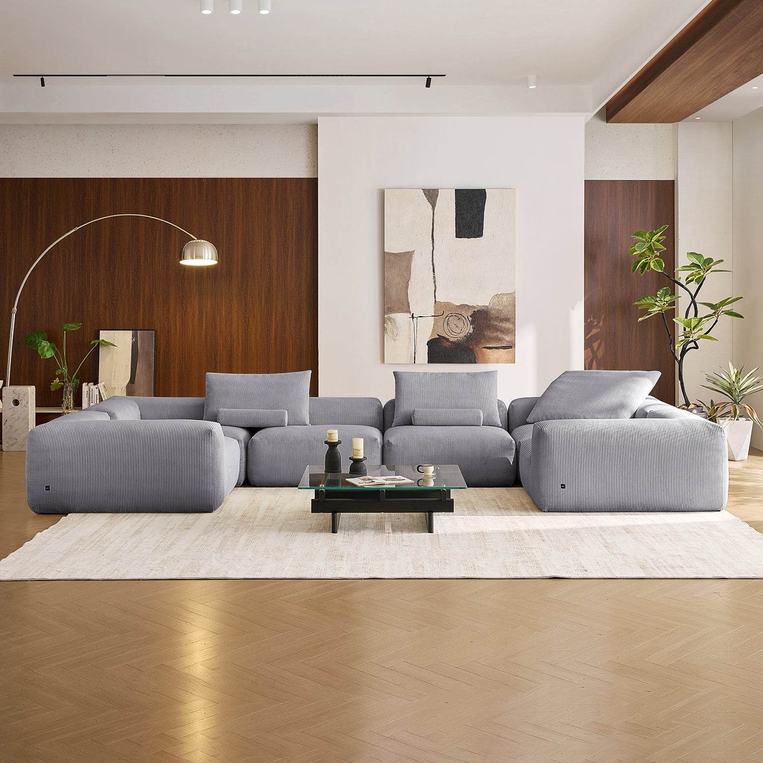 Mellow Closed U Sectional - Valyouweho