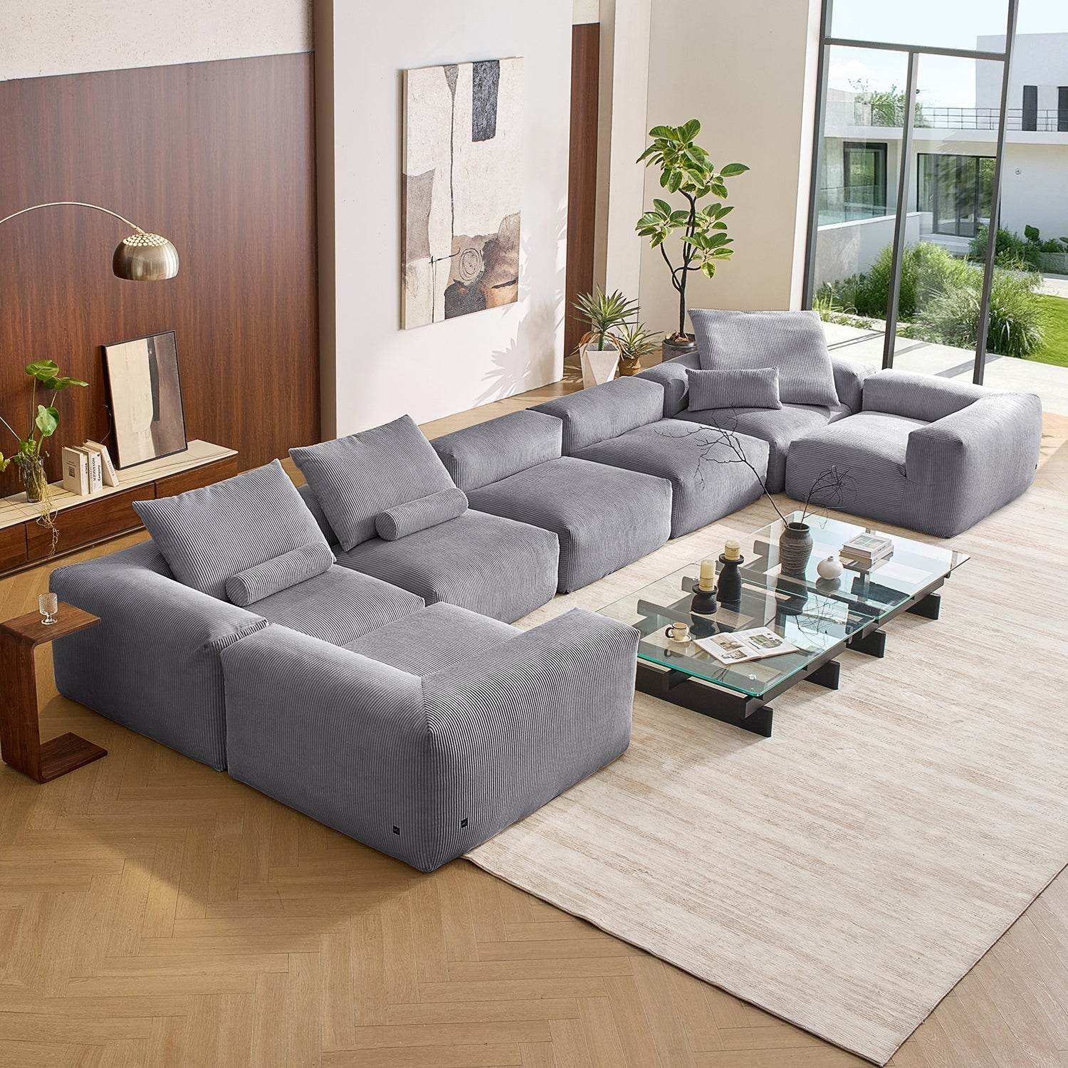 Mellow Closed U Sectional - Valyouweho