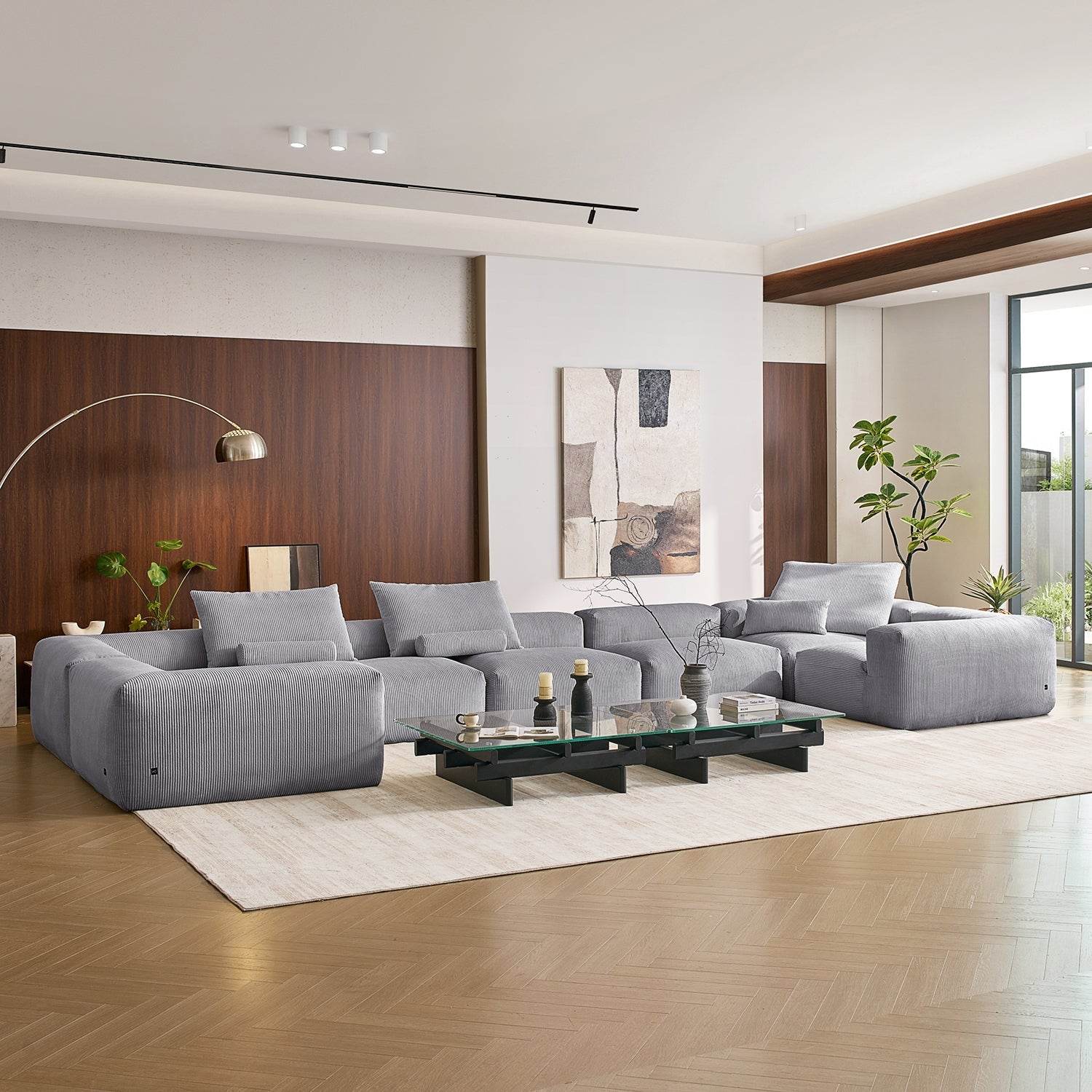 Mellow Closed U Sectional - Valyouweho