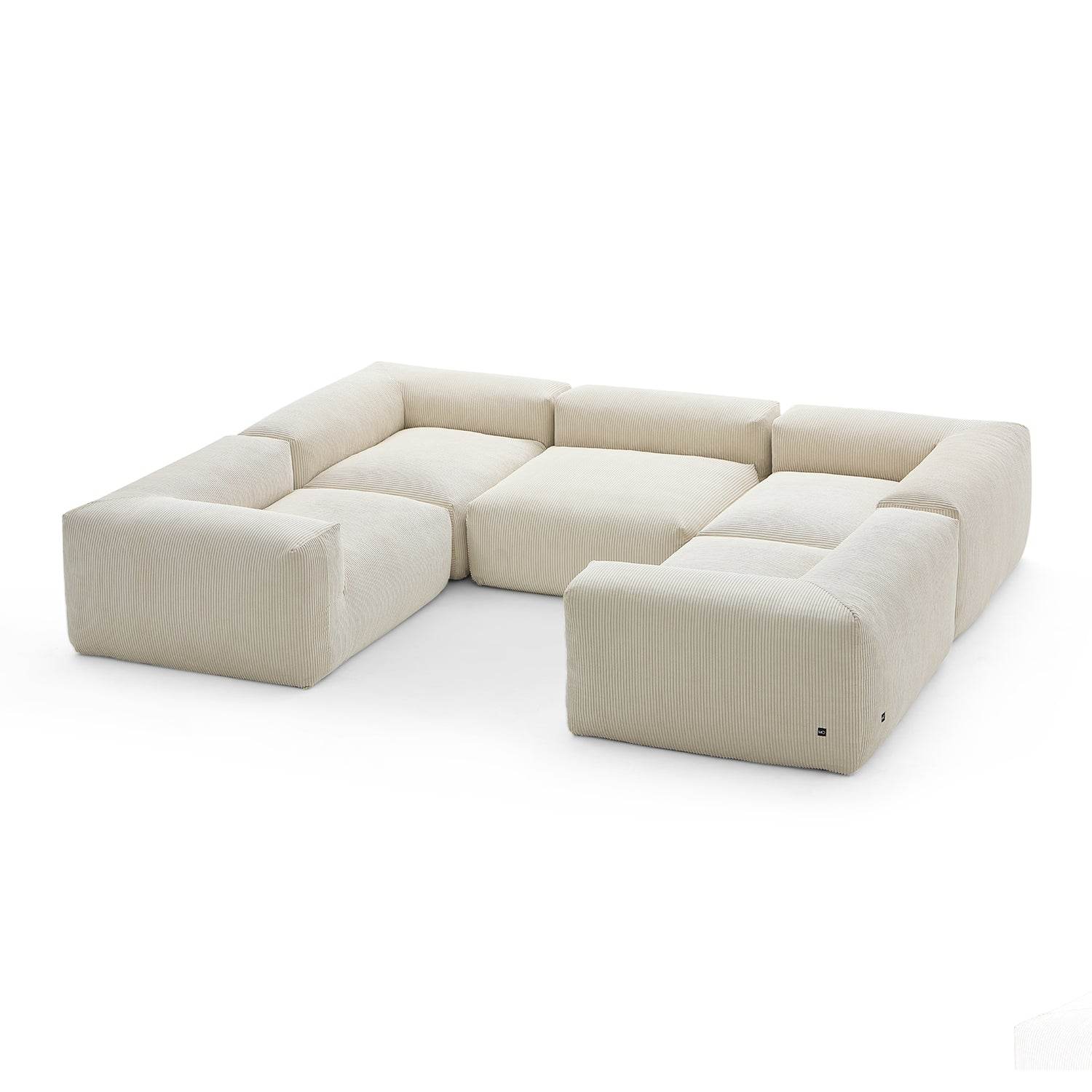 Mellow Extra Deep Closed U Sectional - Valyouweho