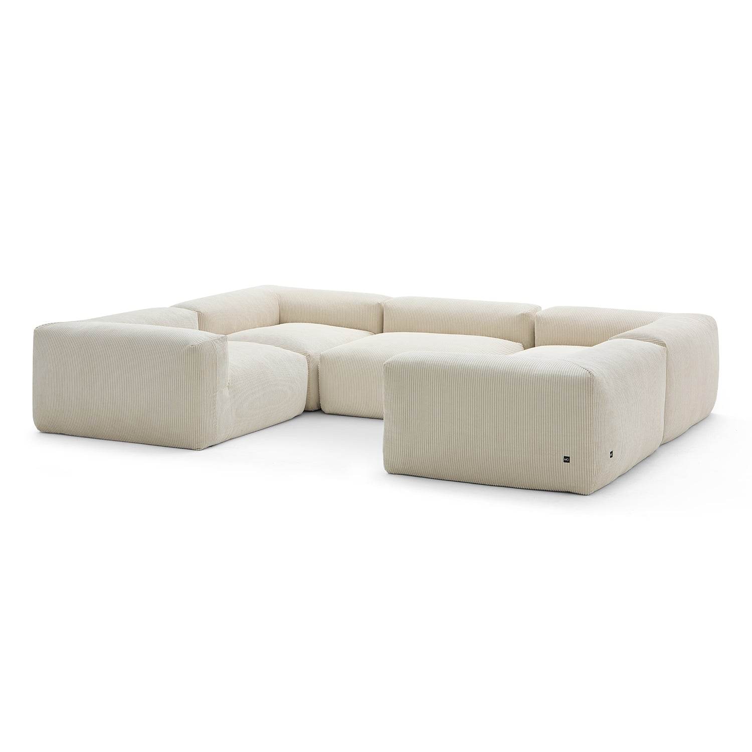 Mellow Extra Deep Closed U Sectional - Valyouweho