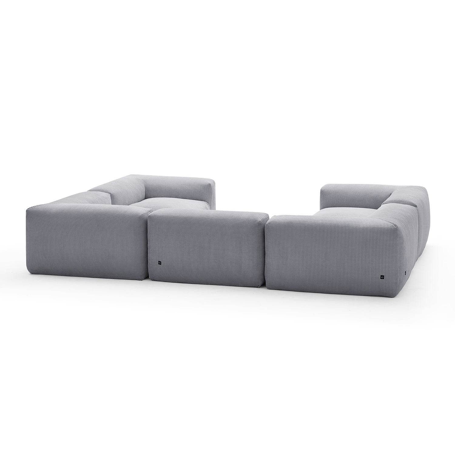 Mellow Extra Deep Closed U Sectional - Valyouweho
