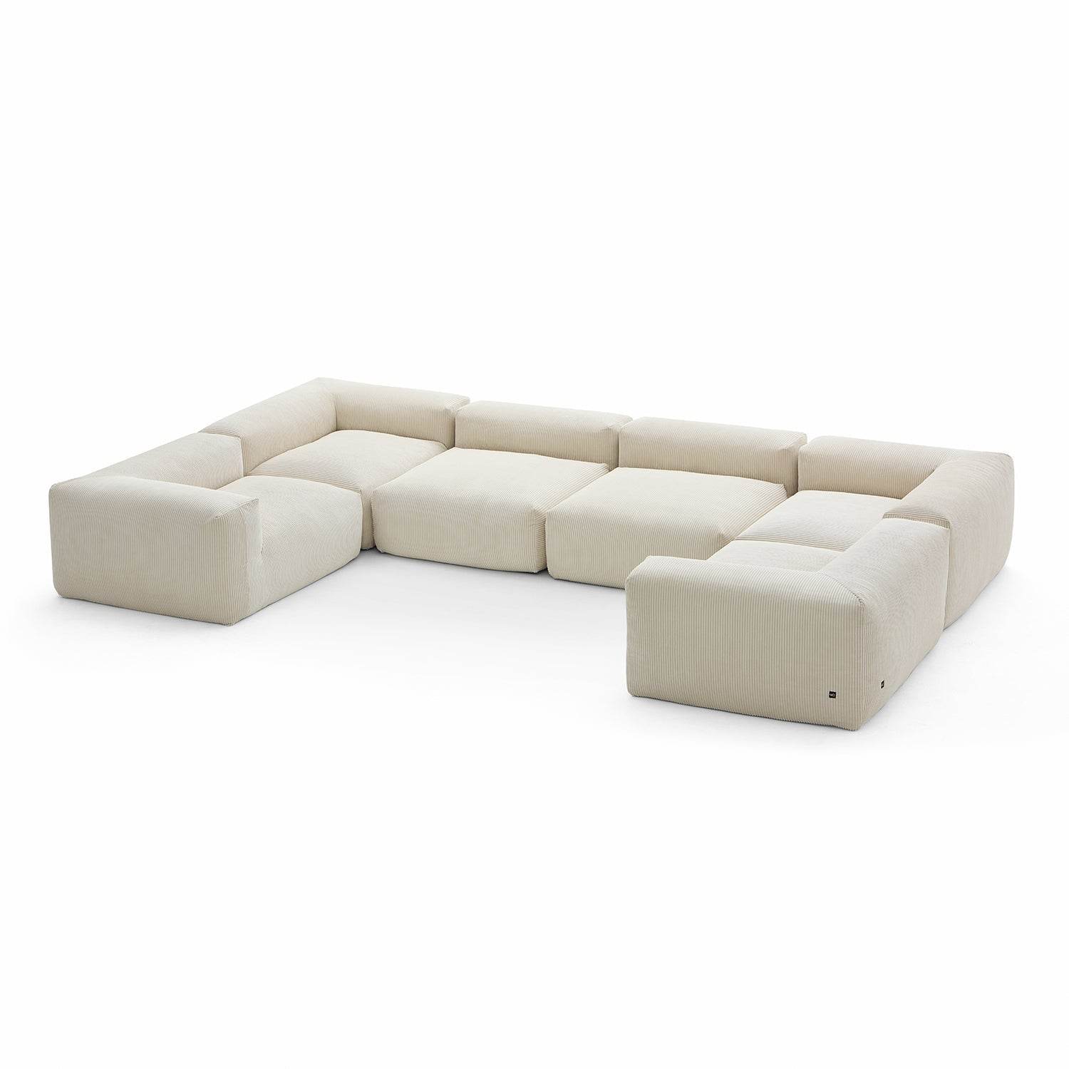 Mellow Extra Deep Closed U Sectional - Valyouweho