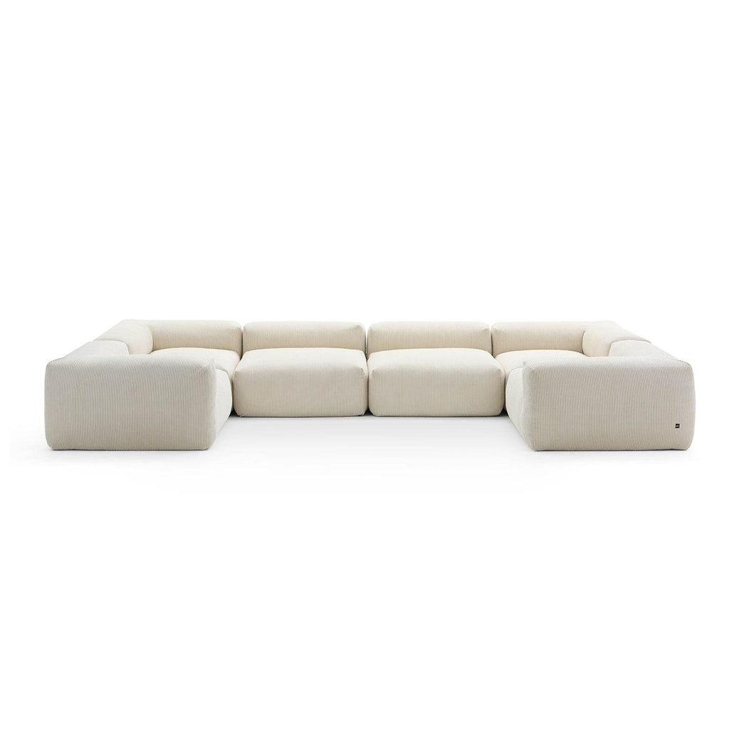 Mellow Extra Deep Closed U Sectional - Valyouweho