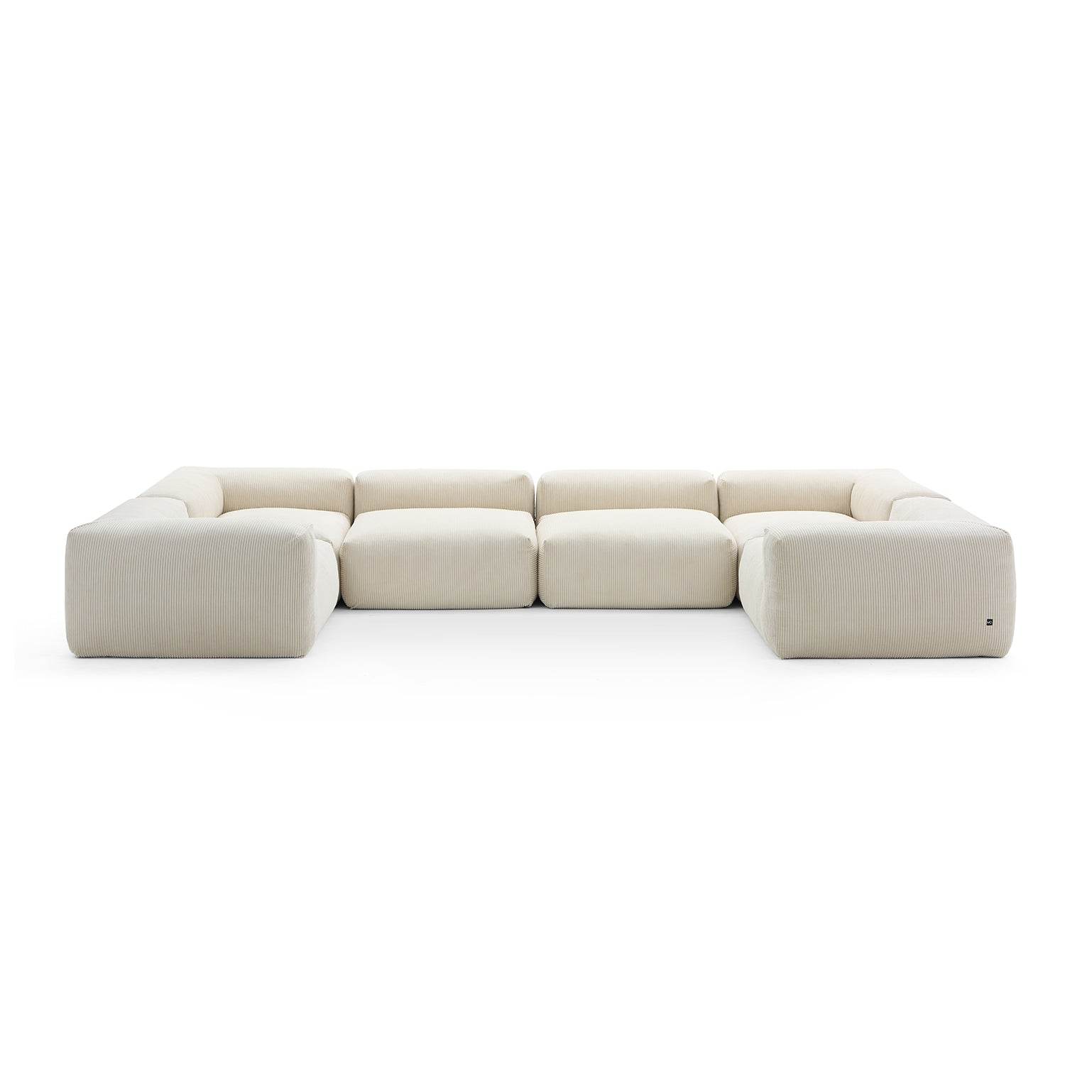 Mellow Extra Deep Closed U Sectional - Valyouweho