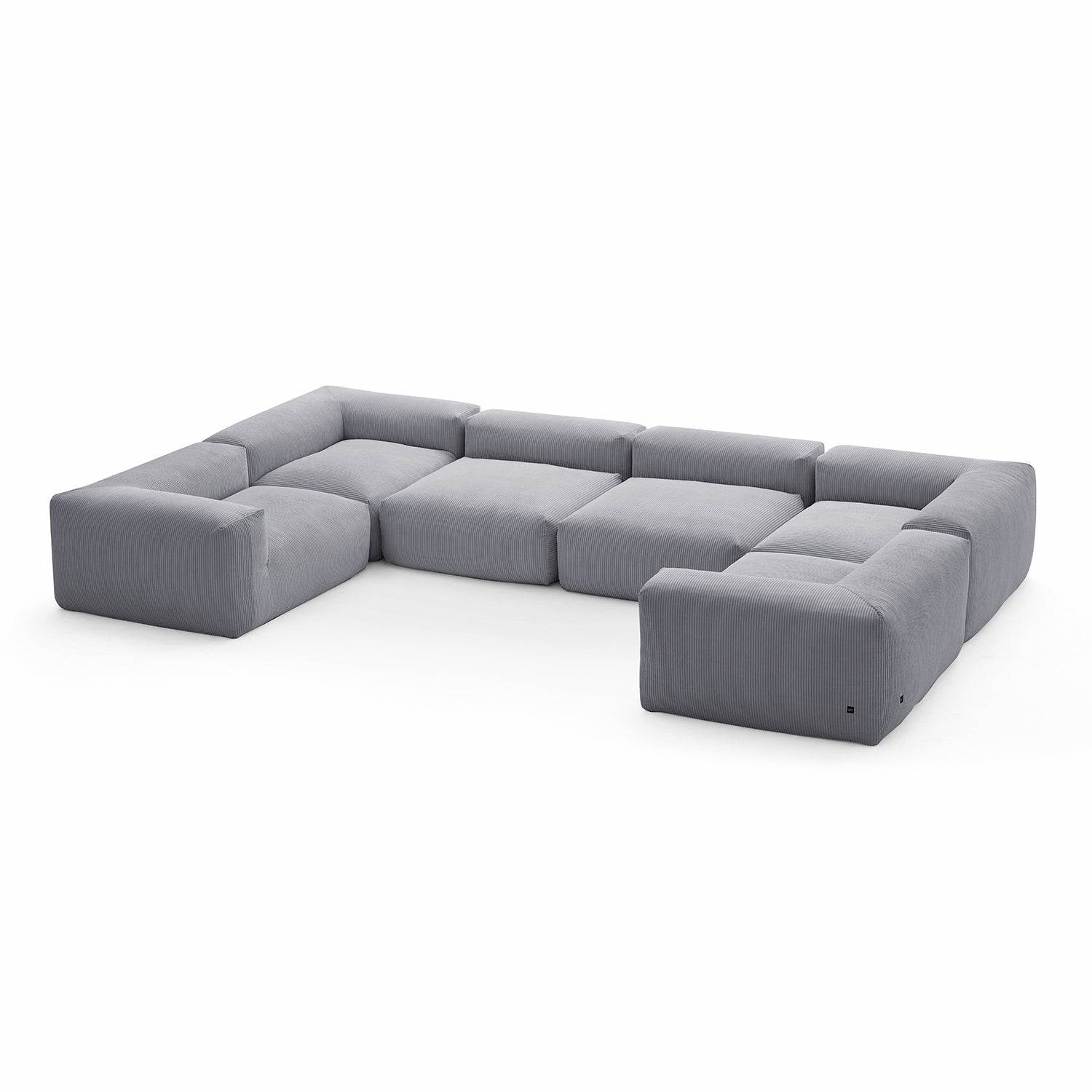 Mellow Extra Deep Closed U Sectional - Valyouweho