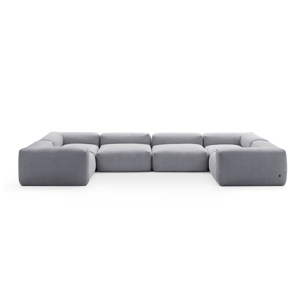 Mellow Extra Deep Closed U Sectional - Valyouweho