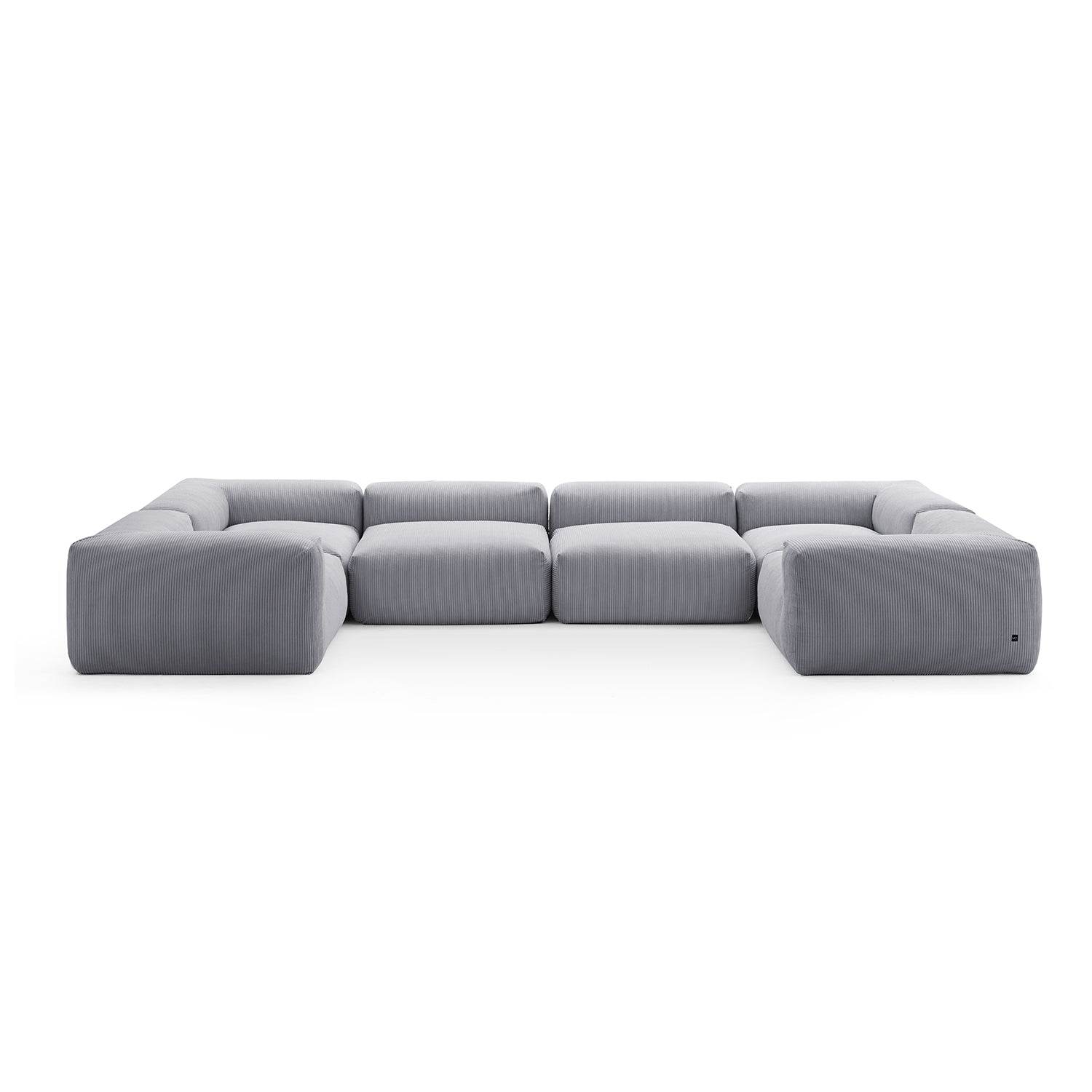 Mellow Extra Deep Closed U Sectional - Valyouweho