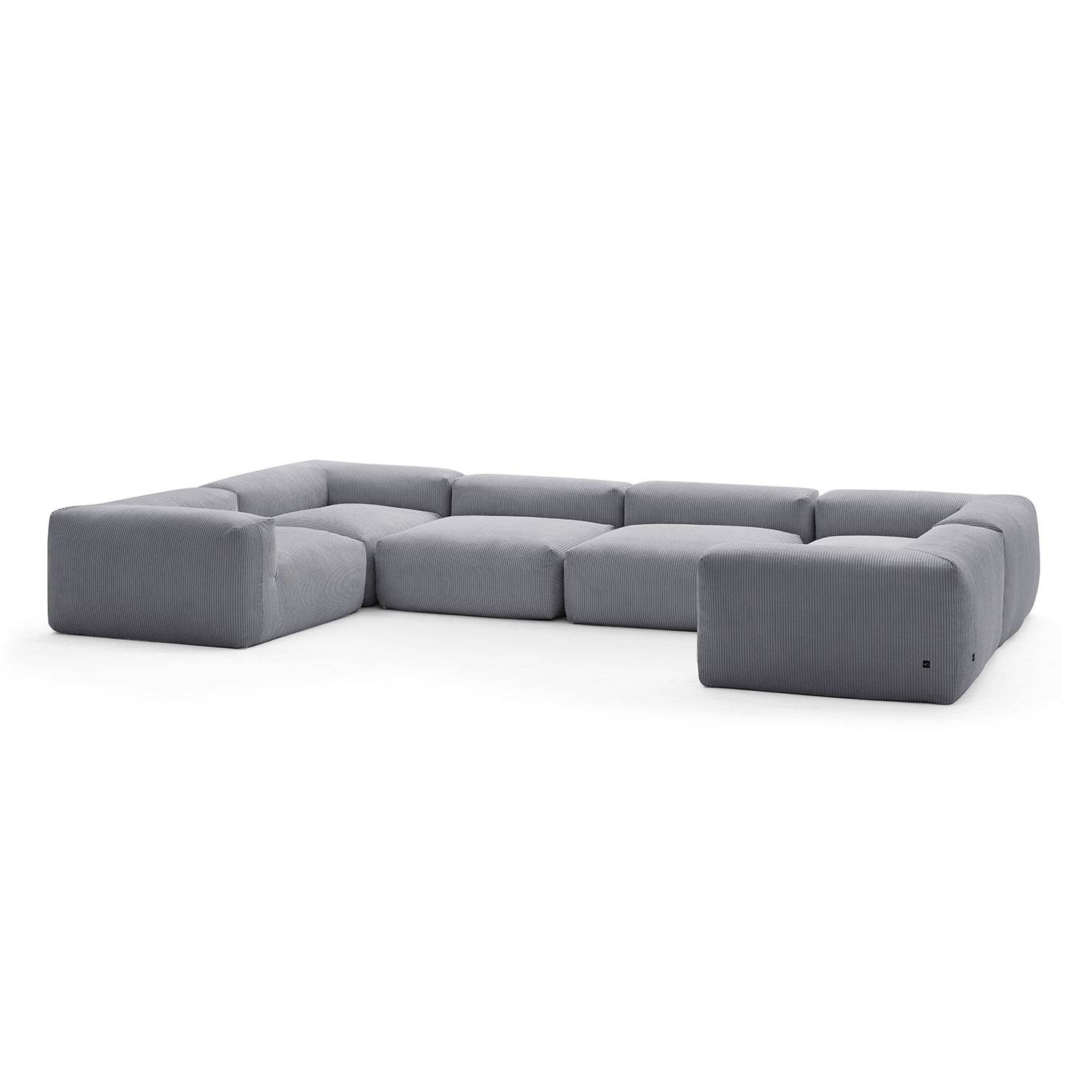 Mellow Extra Deep Closed U Sectional - Valyouweho