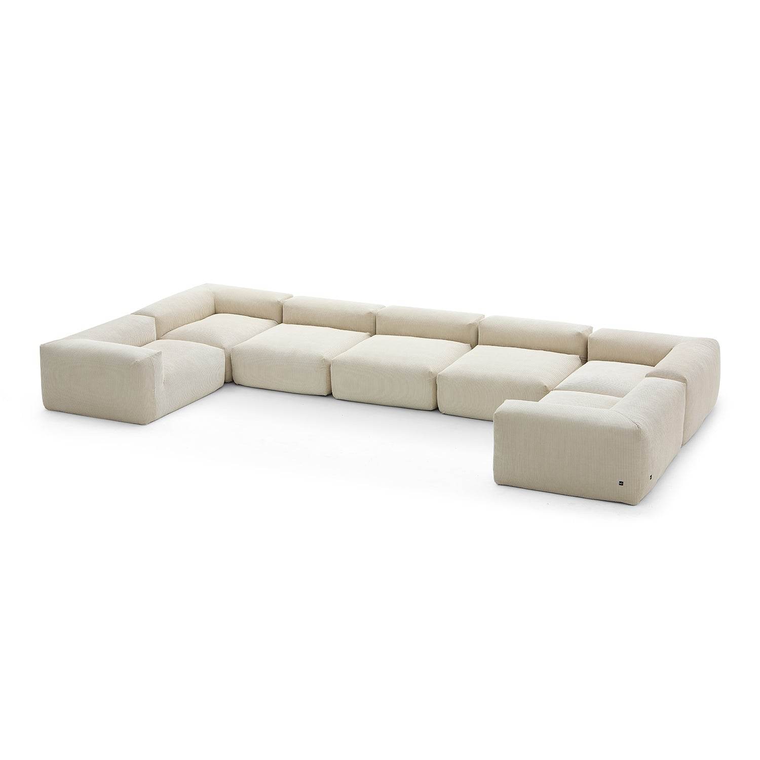Mellow Extra Deep Closed U Sectional - Valyouweho