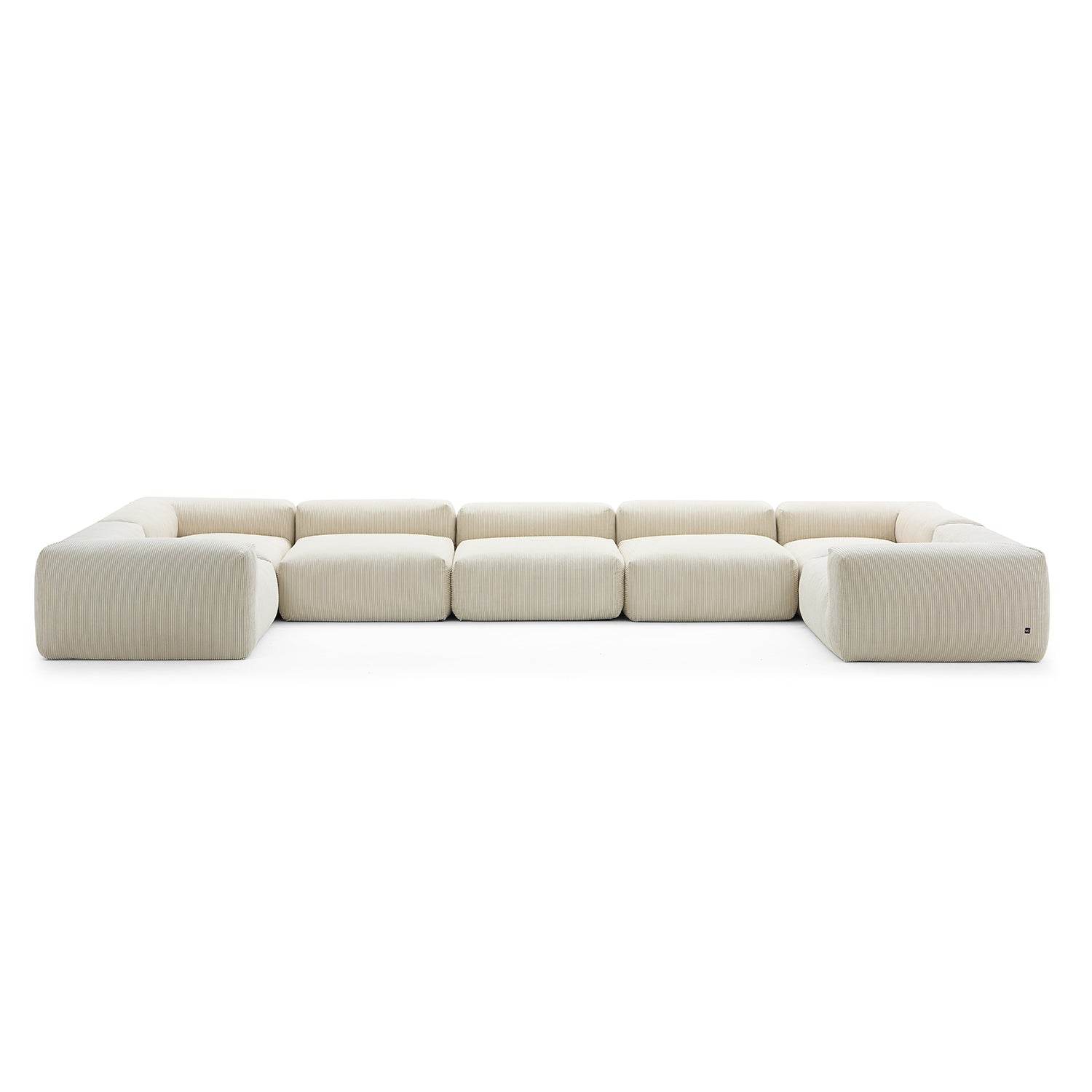 Mellow Extra Deep Closed U Sectional - Valyouweho