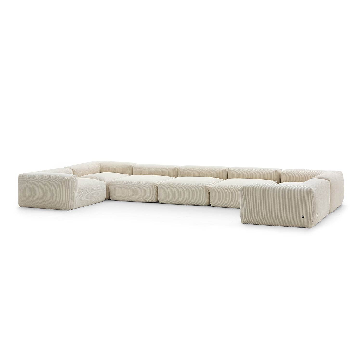 Mellow Extra Deep Closed U Sectional - Valyouweho