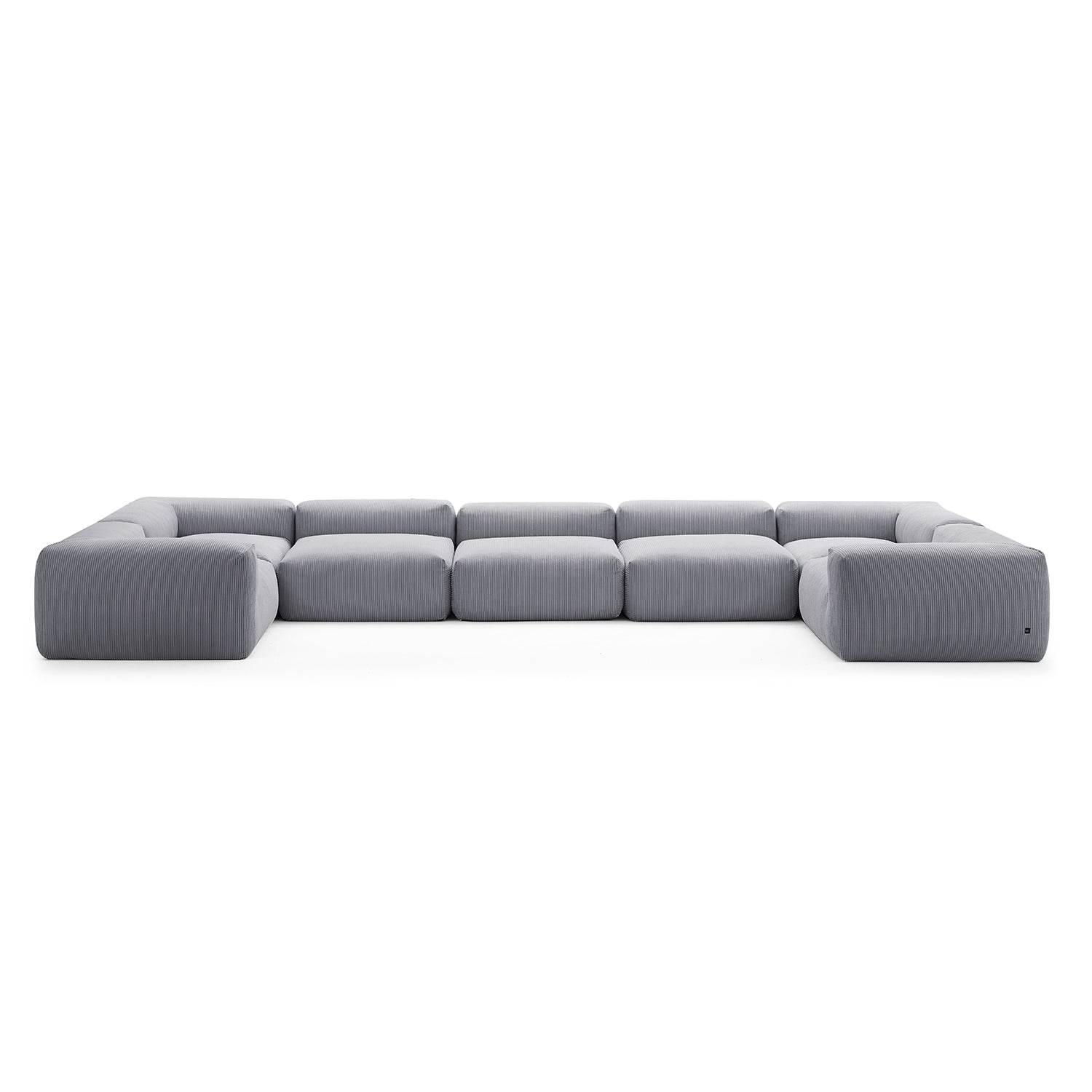 Mellow Extra Deep Closed U Sectional - Valyouweho