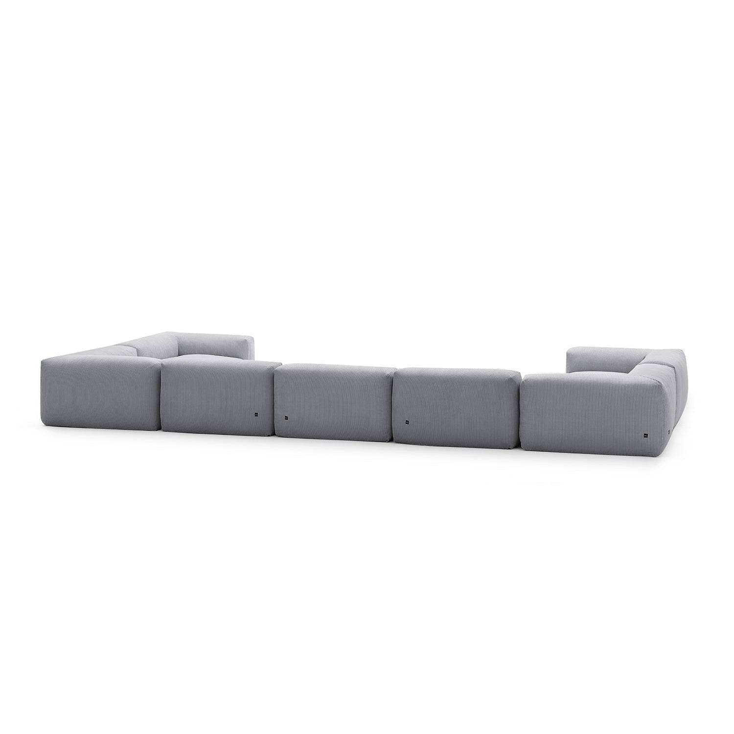 Mellow Extra Deep Closed U Sectional - Valyouweho