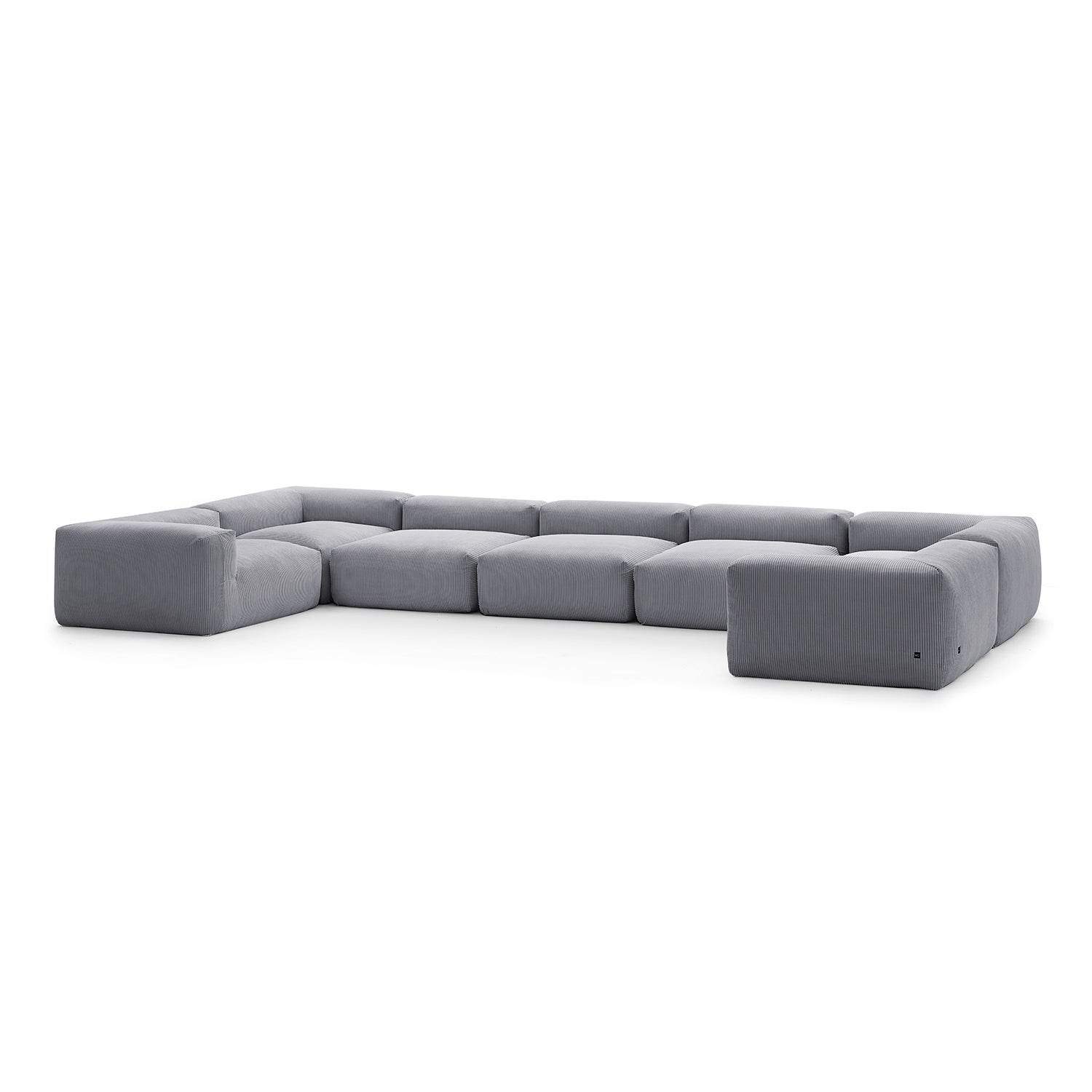 Mellow Extra Deep Closed U Sectional - Valyouweho