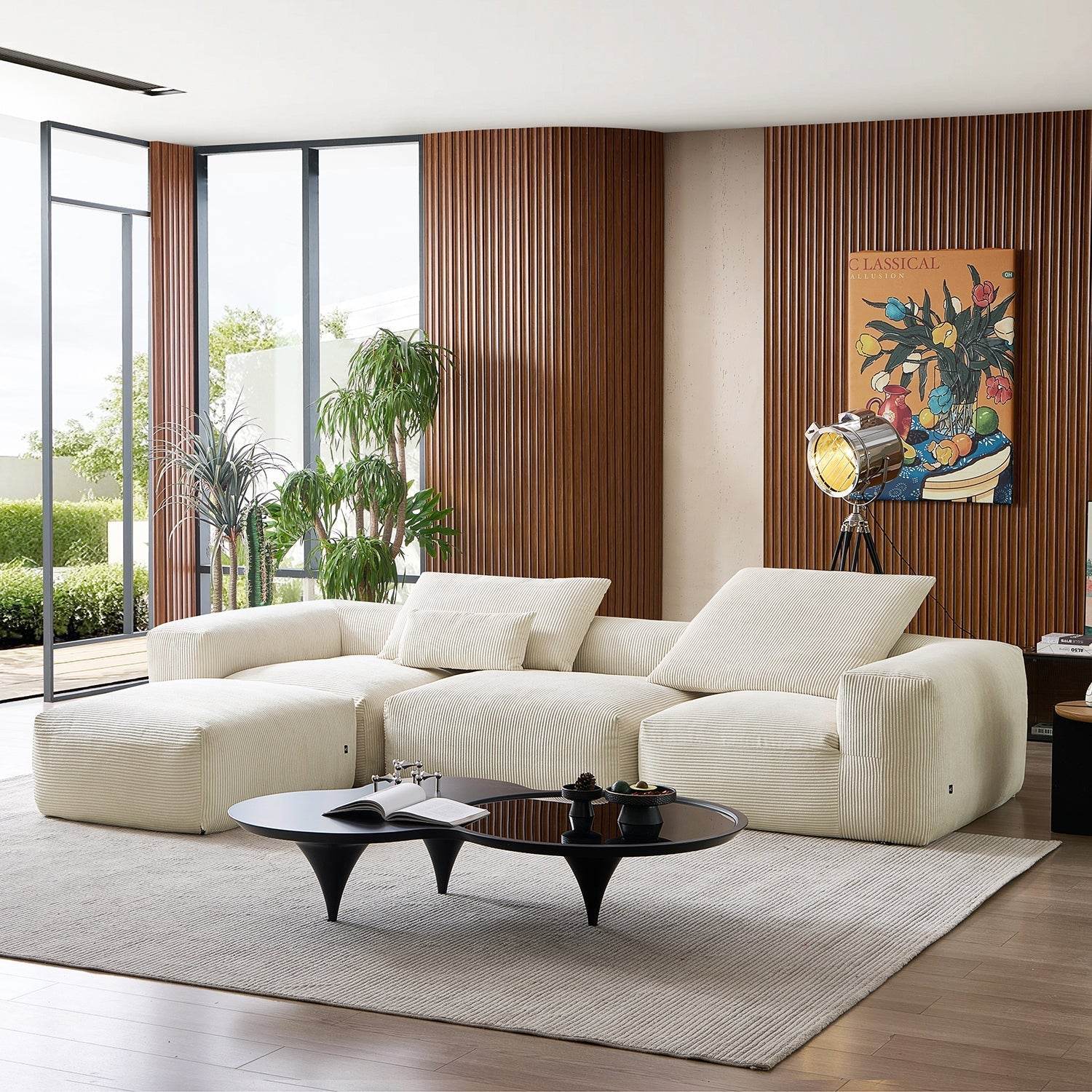 Mellow Extra Deep Sectional with Ottoman - Valyouweho