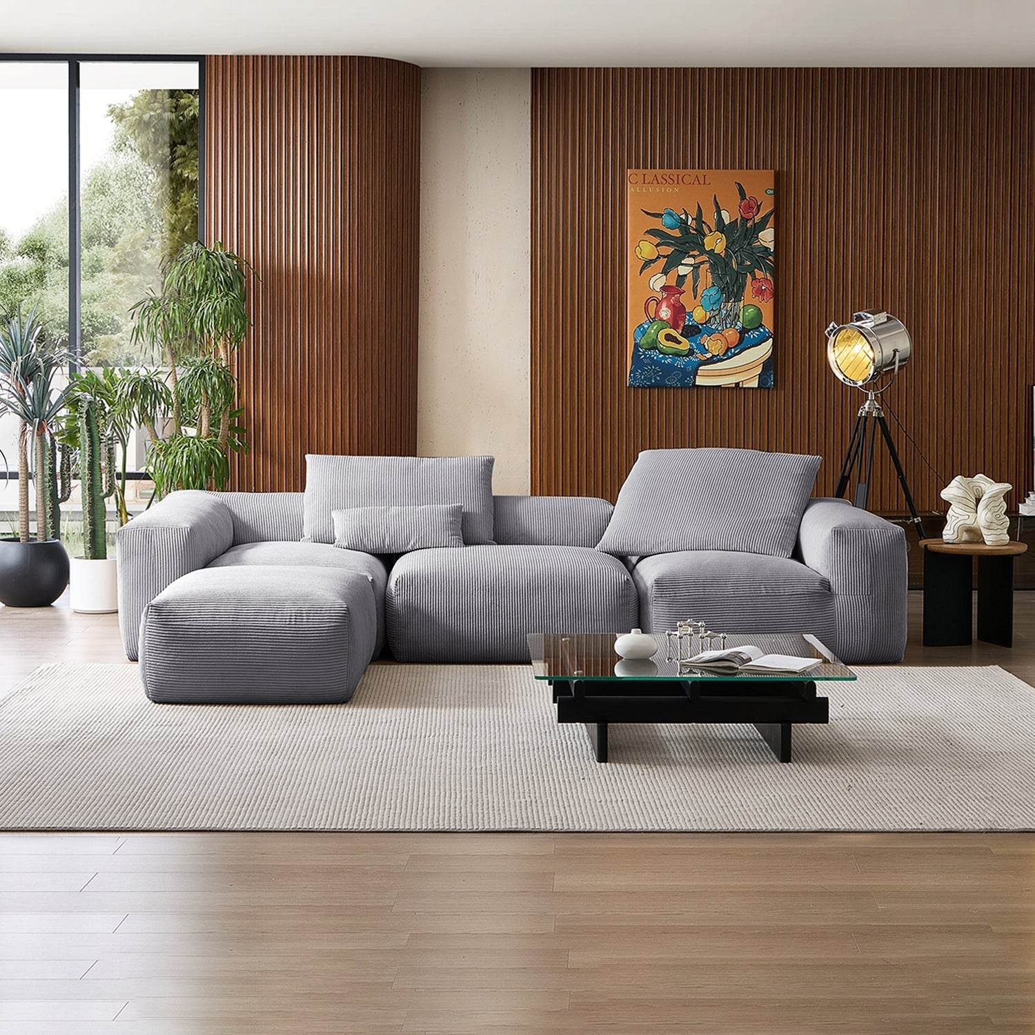 Mellow Extra Deep Sectional with Ottoman - Valyouweho
