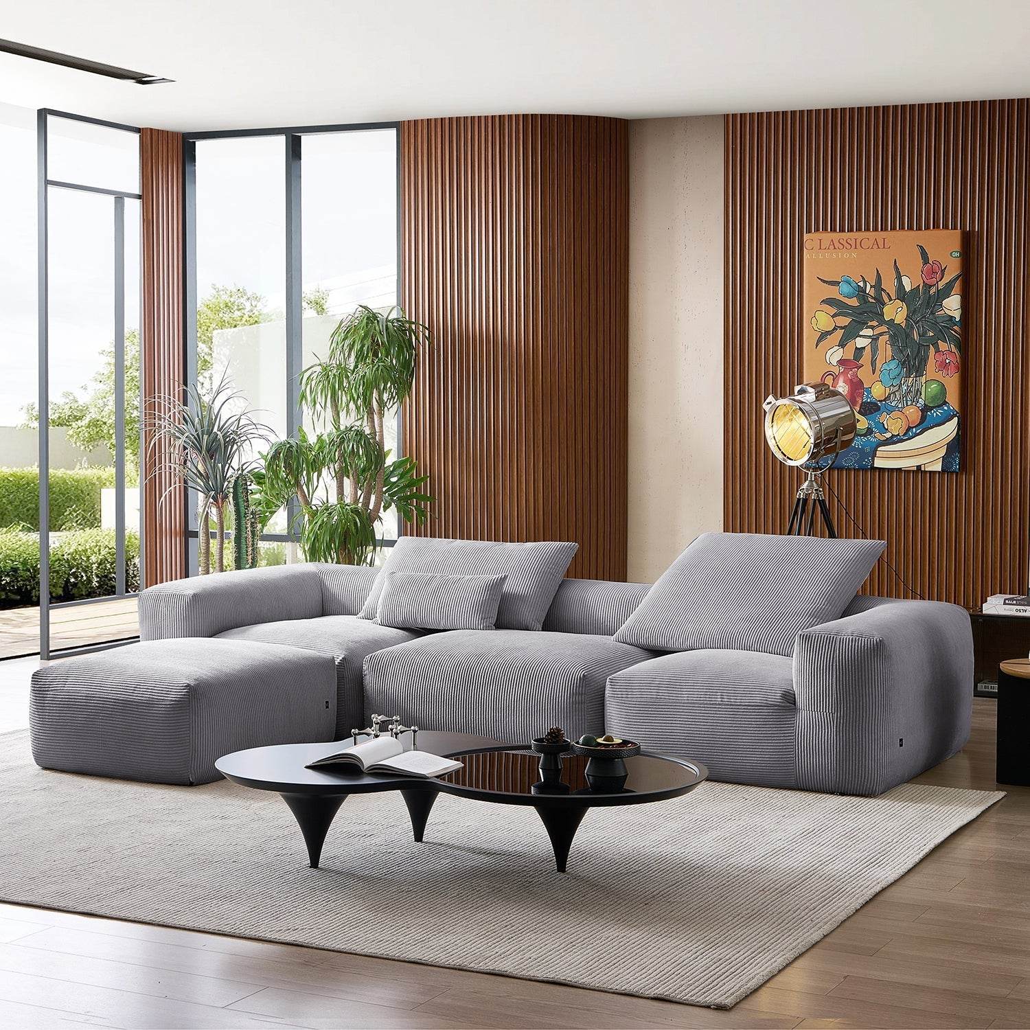 Mellow Extra Deep Sectional with Ottoman - Valyouweho