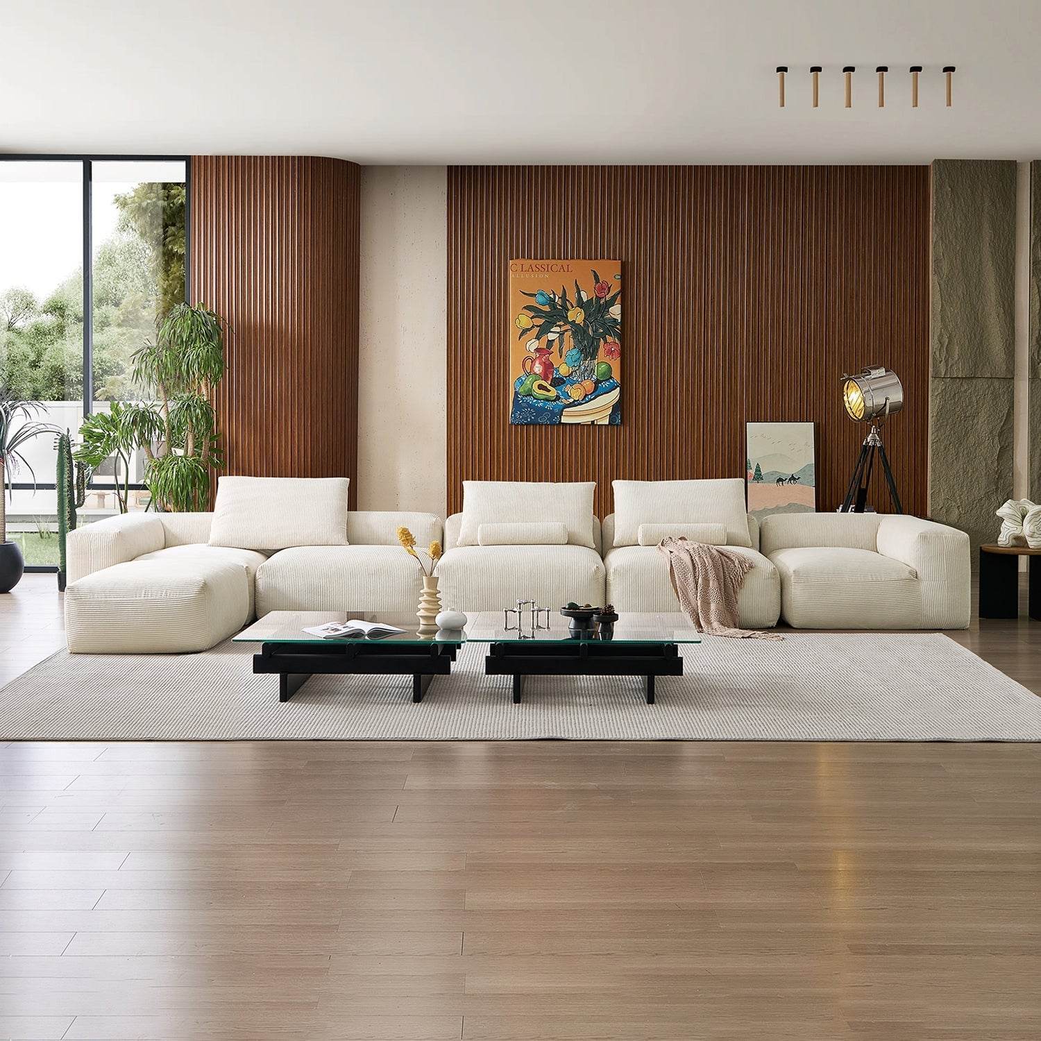 Mellow Extra Deep Sectional with Ottoman - Valyouweho
