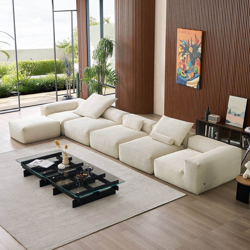Mellow Extra Deep Sectional with Ottoman - Valyouweho