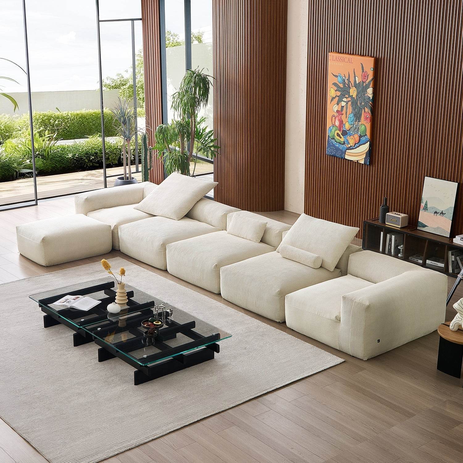 Mellow Extra Deep Sectional with Ottoman - Valyouweho