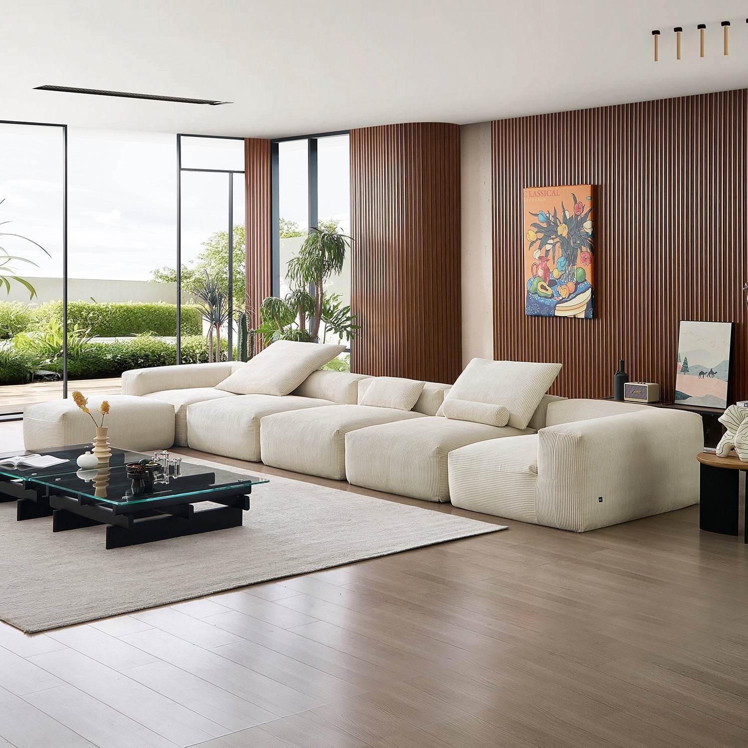 Mellow Extra Deep Sectional with Ottoman - Valyouweho