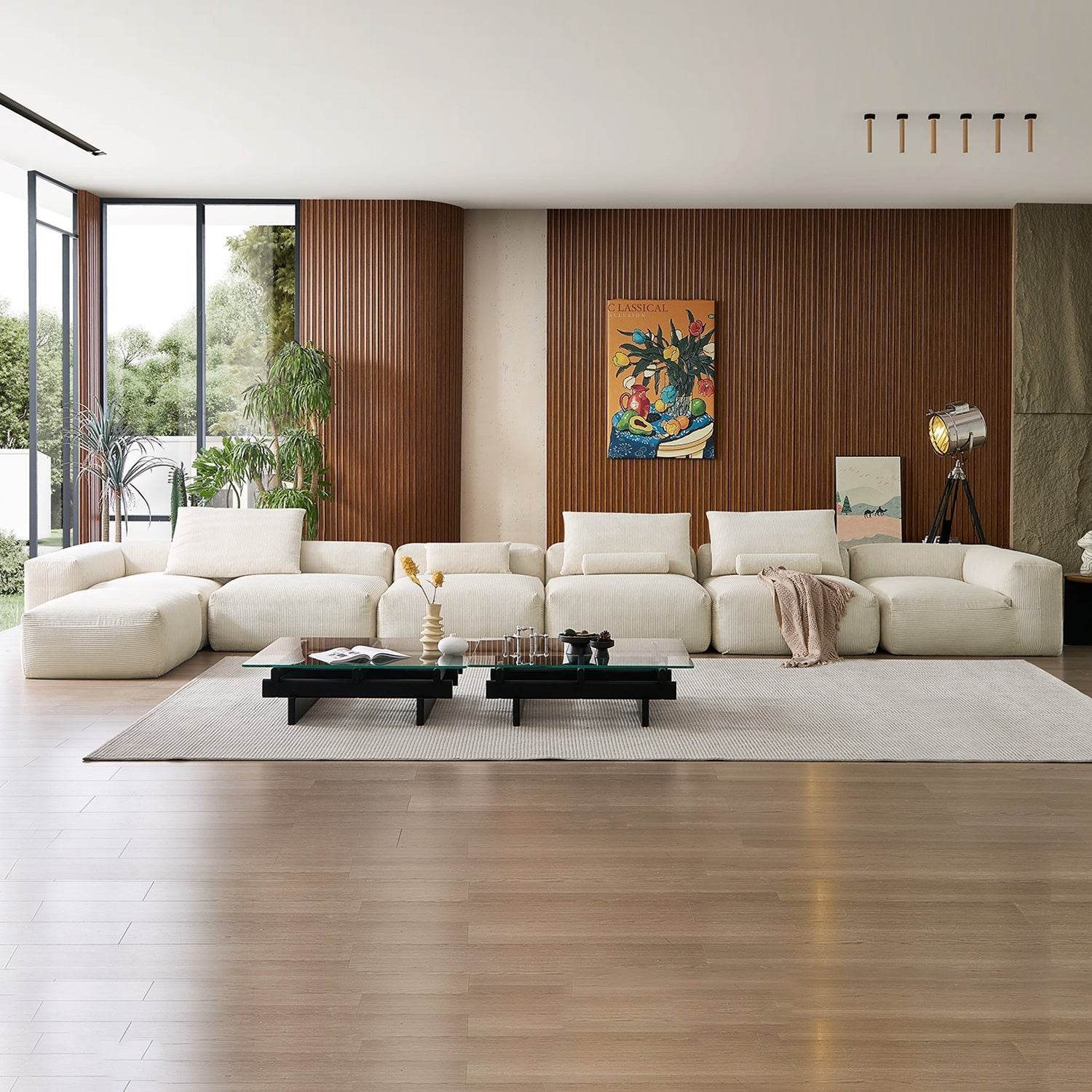 Mellow Extra Deep Sectional with Ottoman - Valyouweho