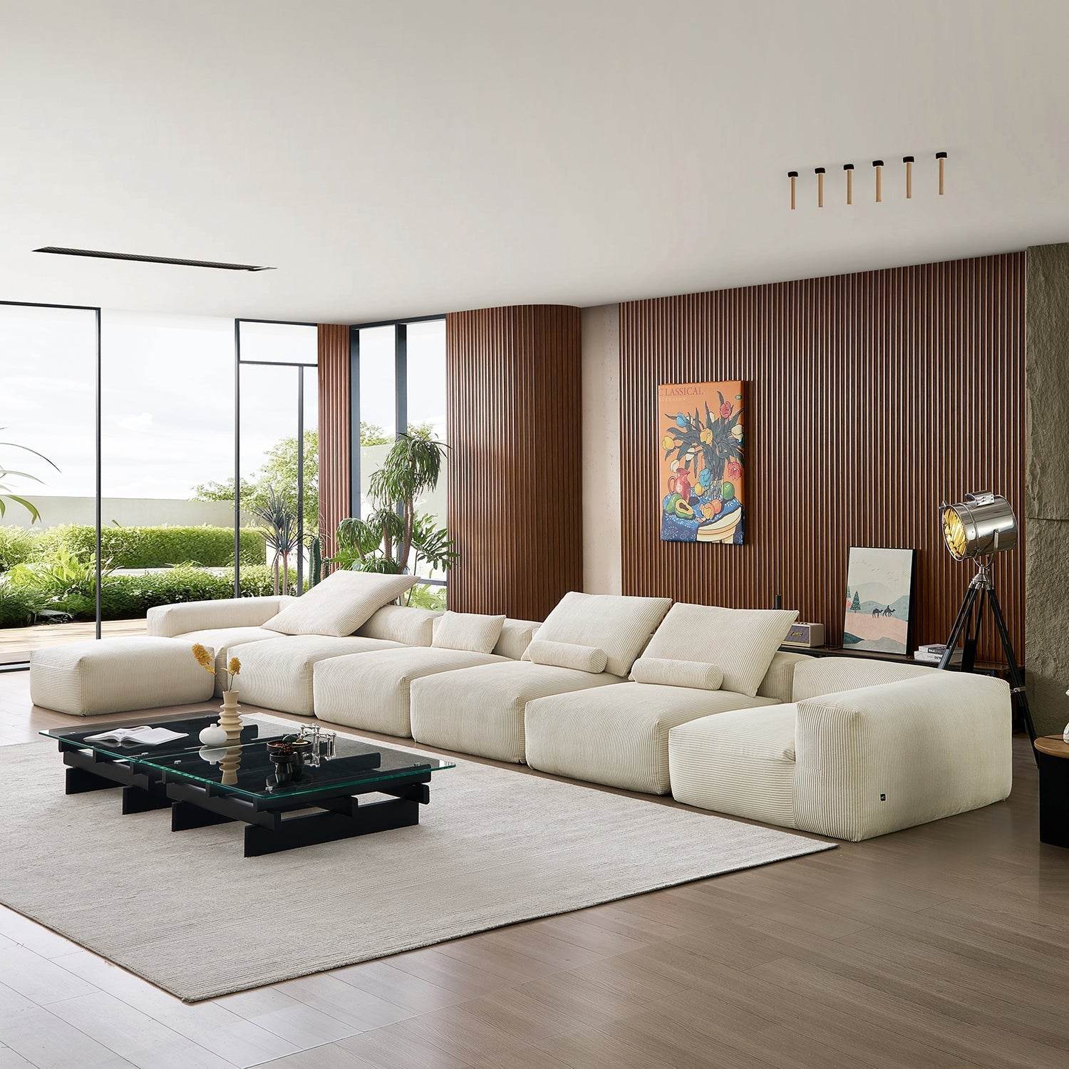 Mellow Extra Deep Sectional with Ottoman - Valyouweho