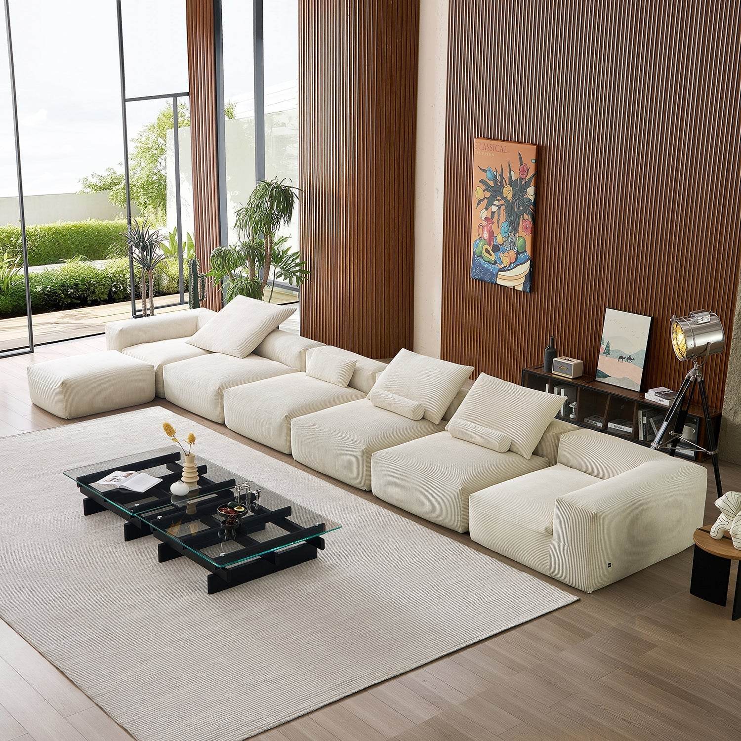 Mellow Extra Deep Sectional with Ottoman - Valyouweho